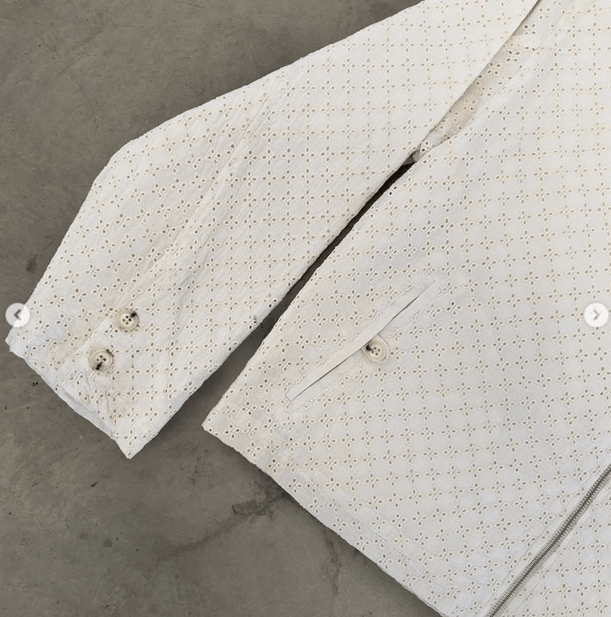 About:Blank About:Blank Cropped Anglais Jacket Cream Size US M / EU 48-50 / 2 - 2 Thumbnail