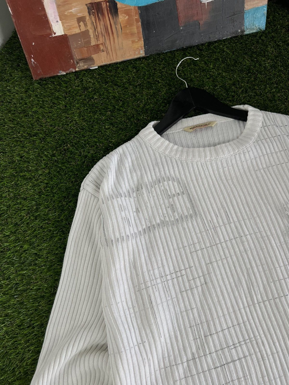 Diesel AvantGarde Vintage Sweatshirt Y2K Printed Knit Japan Sweater Size US M / EU 48-50 / 2 - 3 Thumbnail