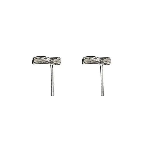 Japanese Brand 100%silver 925 vintage tree stump ear stud Size ONE SIZE - 5 Thumbnail