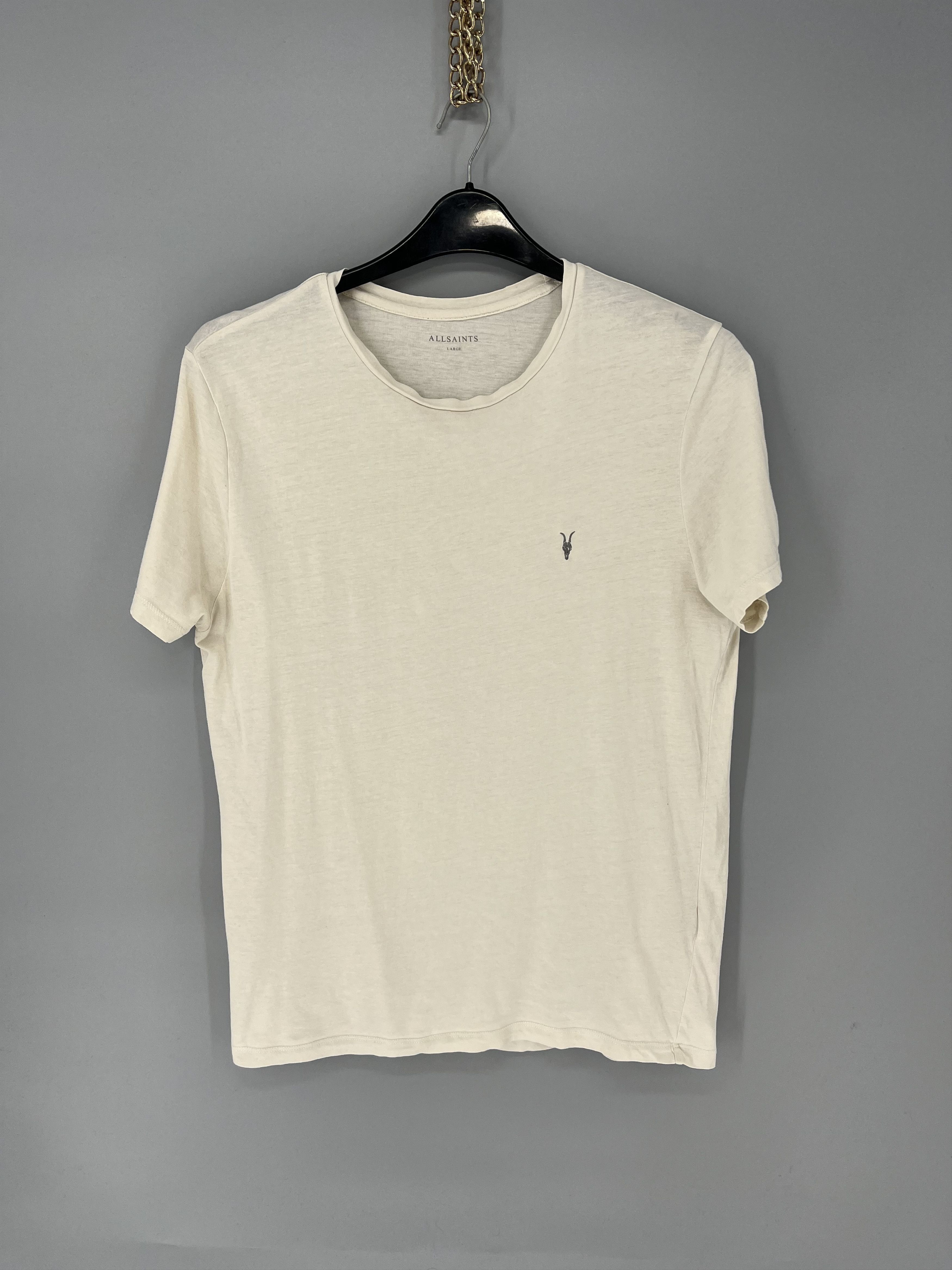 Allsaints Vintage Basic Allsaints Mini Logo Basic Tee Old Money Size US L / EU 52-54 / 3 - 1 Thumbnail