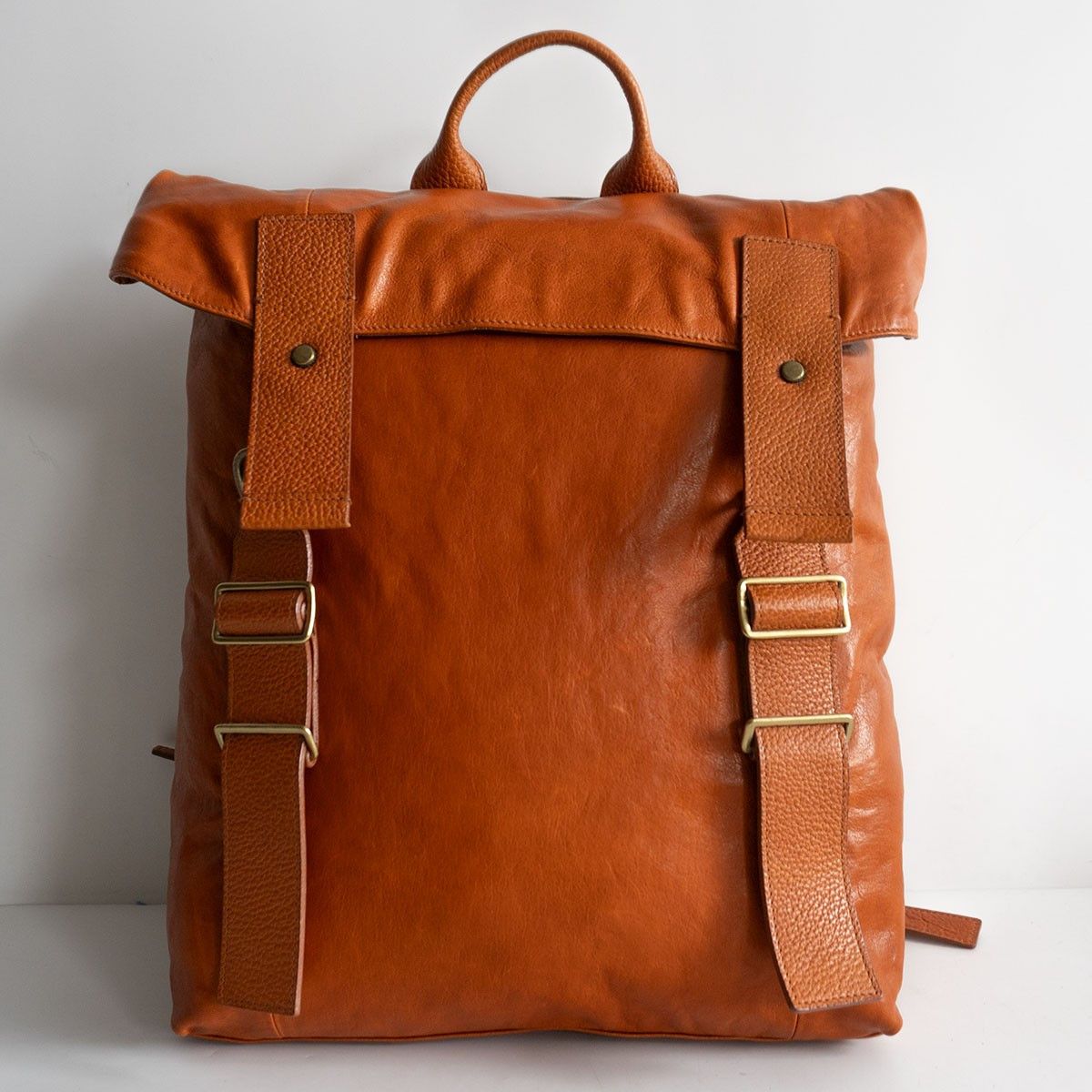 BUFFALO BOBS × Vintage Buffalo Bobs Johnny Wolf Leather Backpack