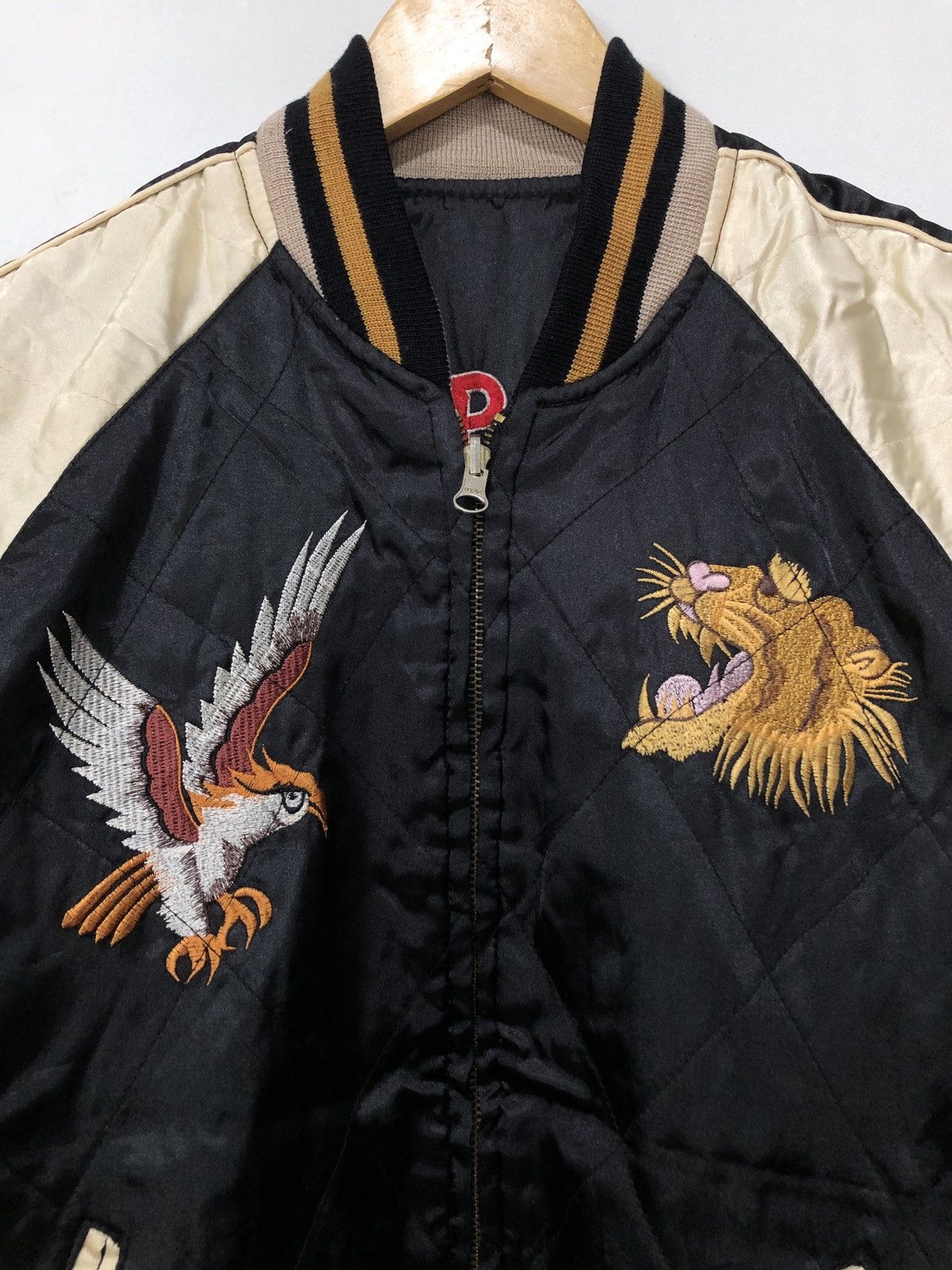Japanese Brand Vintage Sukajan Embroidery Reversible Souvenir Jacket Size US L / EU 52-54 / 3 - 8 Thumbnail
