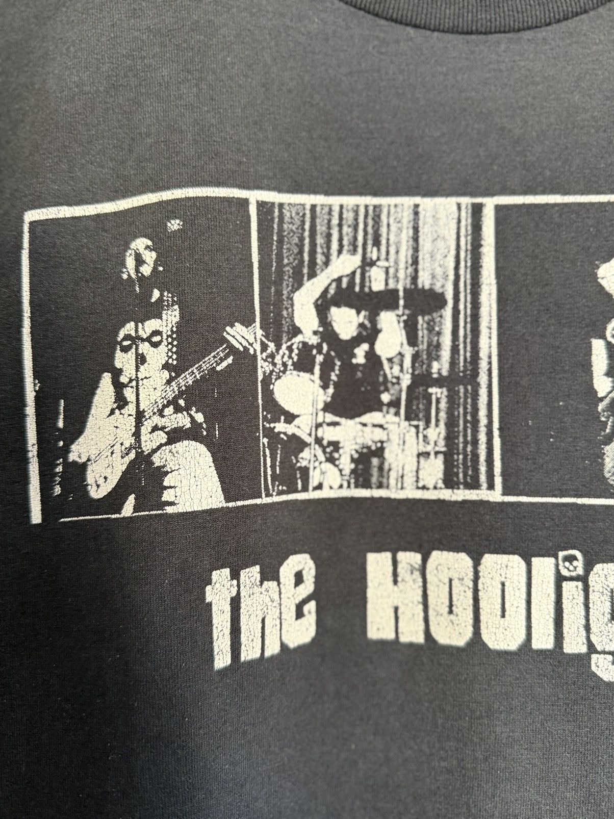 Band Tees Thrashed Vintage The Hooligans Backing Band American Faded T Size US L / EU 52-54 / 3 - 3 Thumbnail