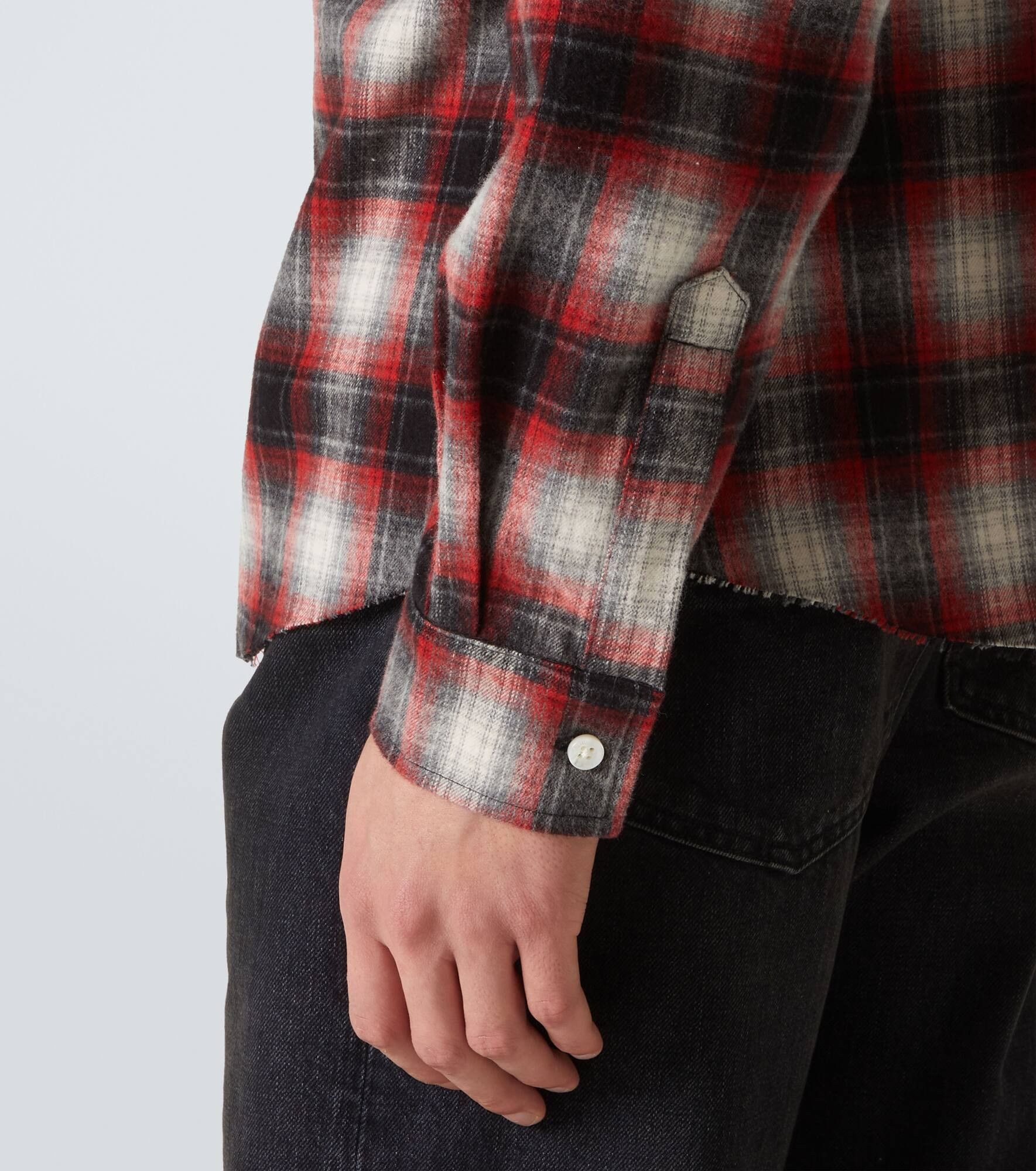 Amiri o1orln1025 Swirl Checked Cotton Flannel Shirt in Multicolor Size US S / EU 44-46 / 1 - 5 Thumbnail