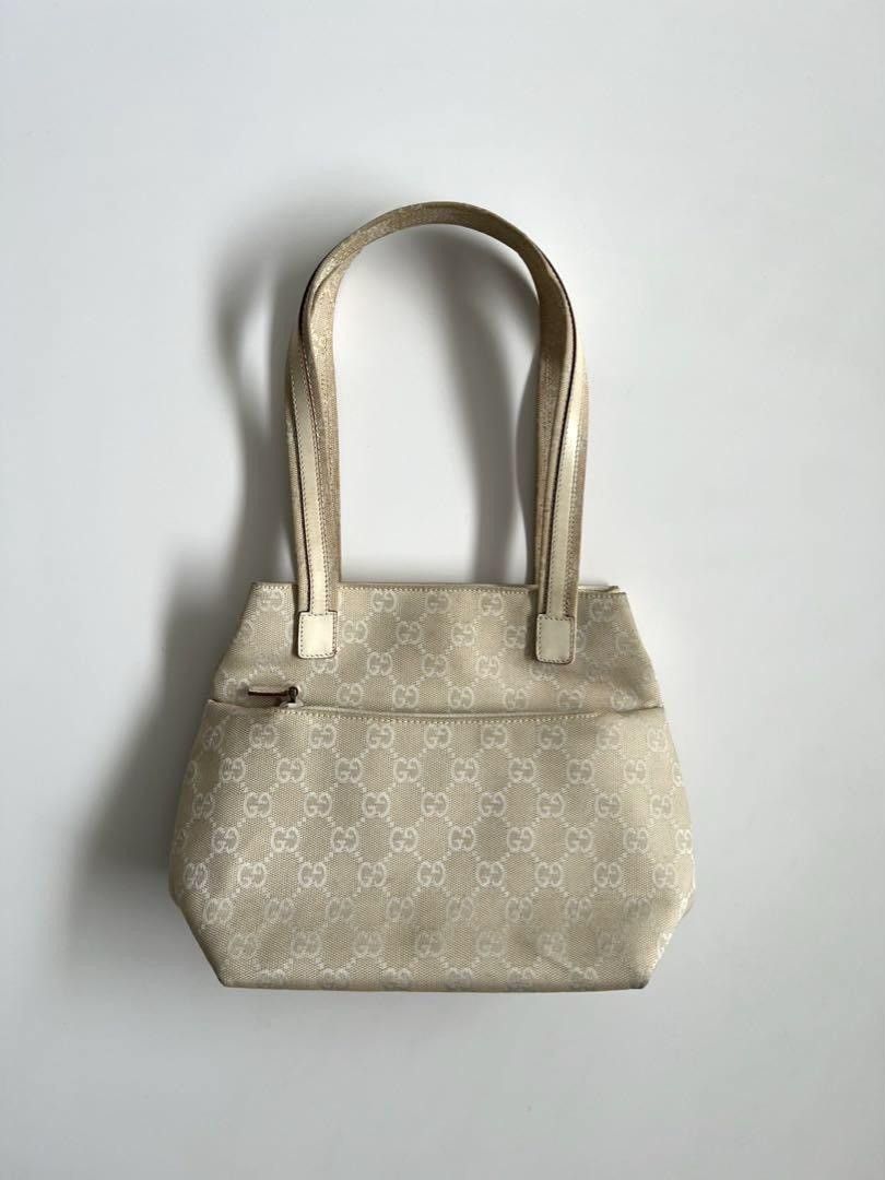 GUCCI GG PATTERN CANVAS TOTE HAND BAG