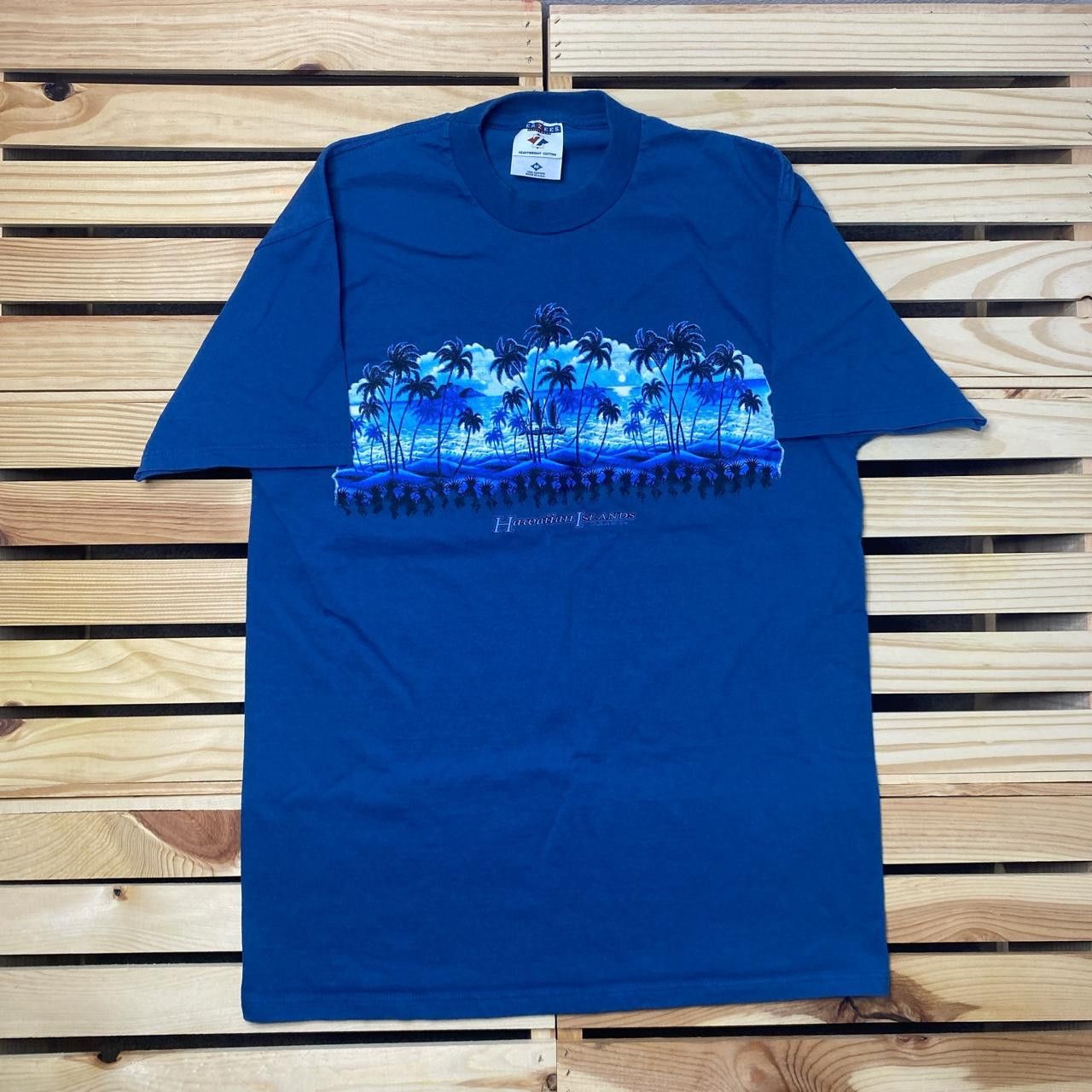 Jerzees Vintage Hawaiian Islands Blue Surf Tee Size Medium Size US M / EU 48-50 / 2 - 1 Thumbnail