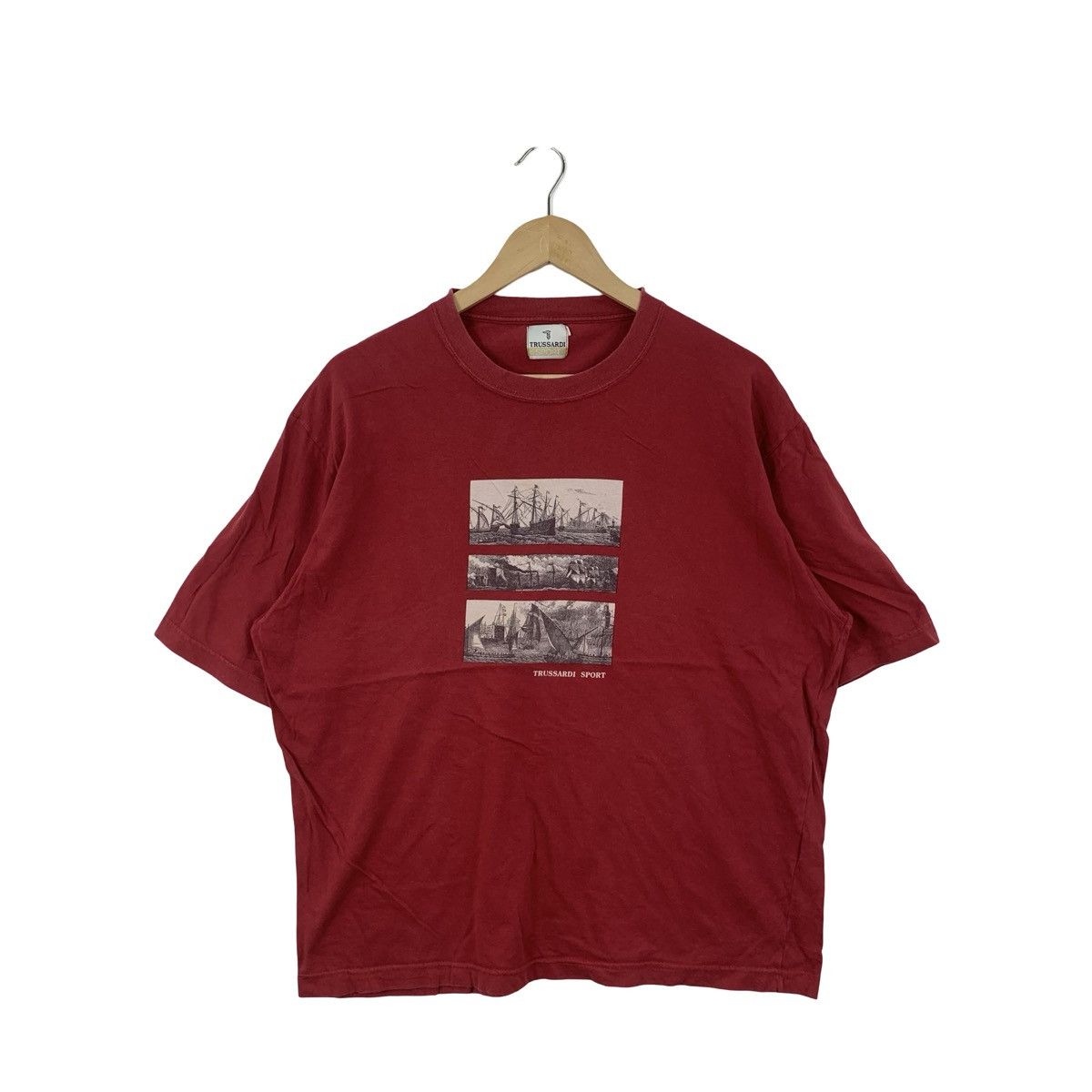 Trussardi Vintage TRUSSARDI SPORT 19th Century Steel Engravings Size US L / EU 52-54 / 3 - 1 Thumbnail