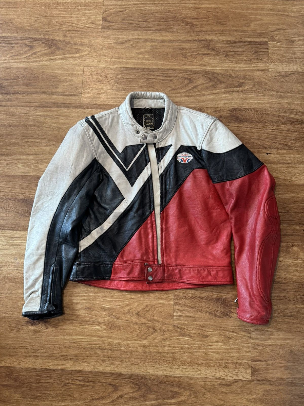 Genuine Leather Echtes Leder Motorcycle Jacket Size US M / EU 48-50 / 2 - 1 Thumbnail