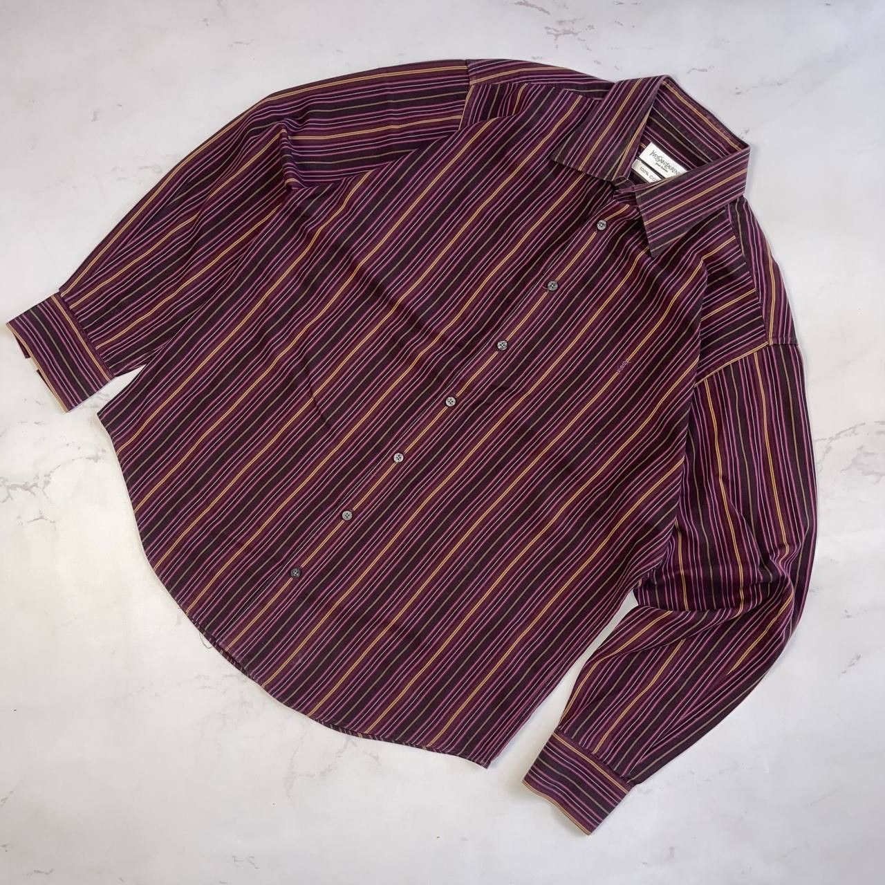 Yves Saint Laurent Yves Saint Laurent Long Shirt Vintage 90s Streetwear Sz L Size US L / EU 52-54 / 3 - 1 Thumbnail