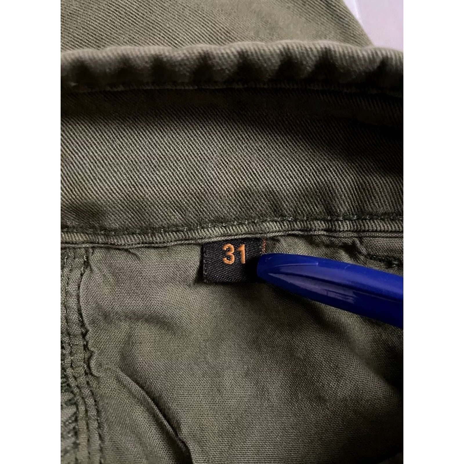 Alpha Industries Alpha Industries Mens Cargo Pants Size 31 Olive Green Cotton Straight Leg Size US 31 - 5 Thumbnail