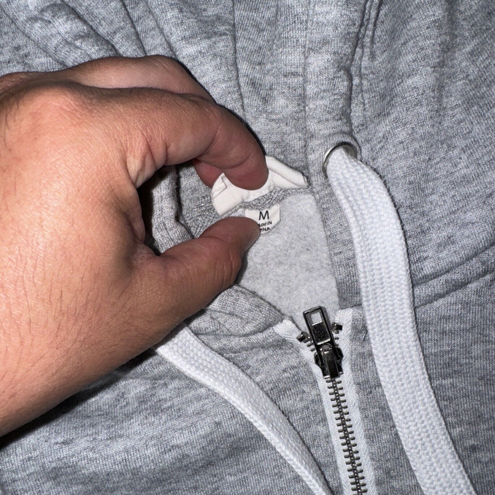 Japanese Brand × Vintage Reflex Full Zip Hoodie Heather Grey Medium 19x23 Size M / US 6-8 / IT 42-44 - 4 Thumbnail