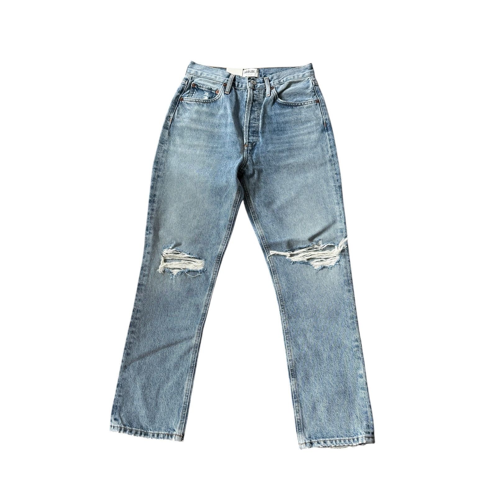 Agolde New with tags Riley High Rise Straight Crop Jean Escalate Size 25" / US 0 / IT 36 - 2 Thumbnail