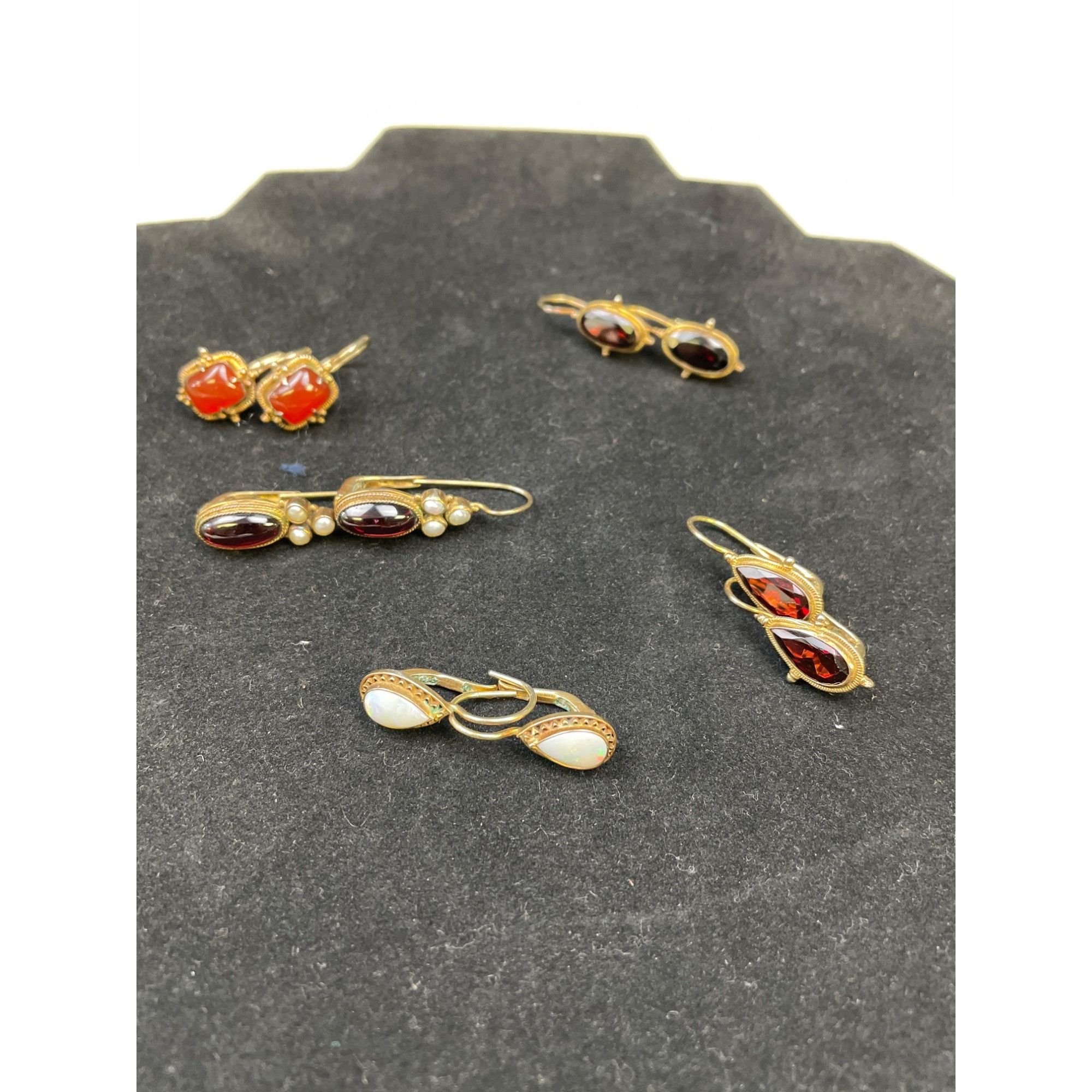 Other Vintage Women's Dangling Earings with Stones set of 6 SKU 61 Size ONE SIZE - 8 Thumbnail