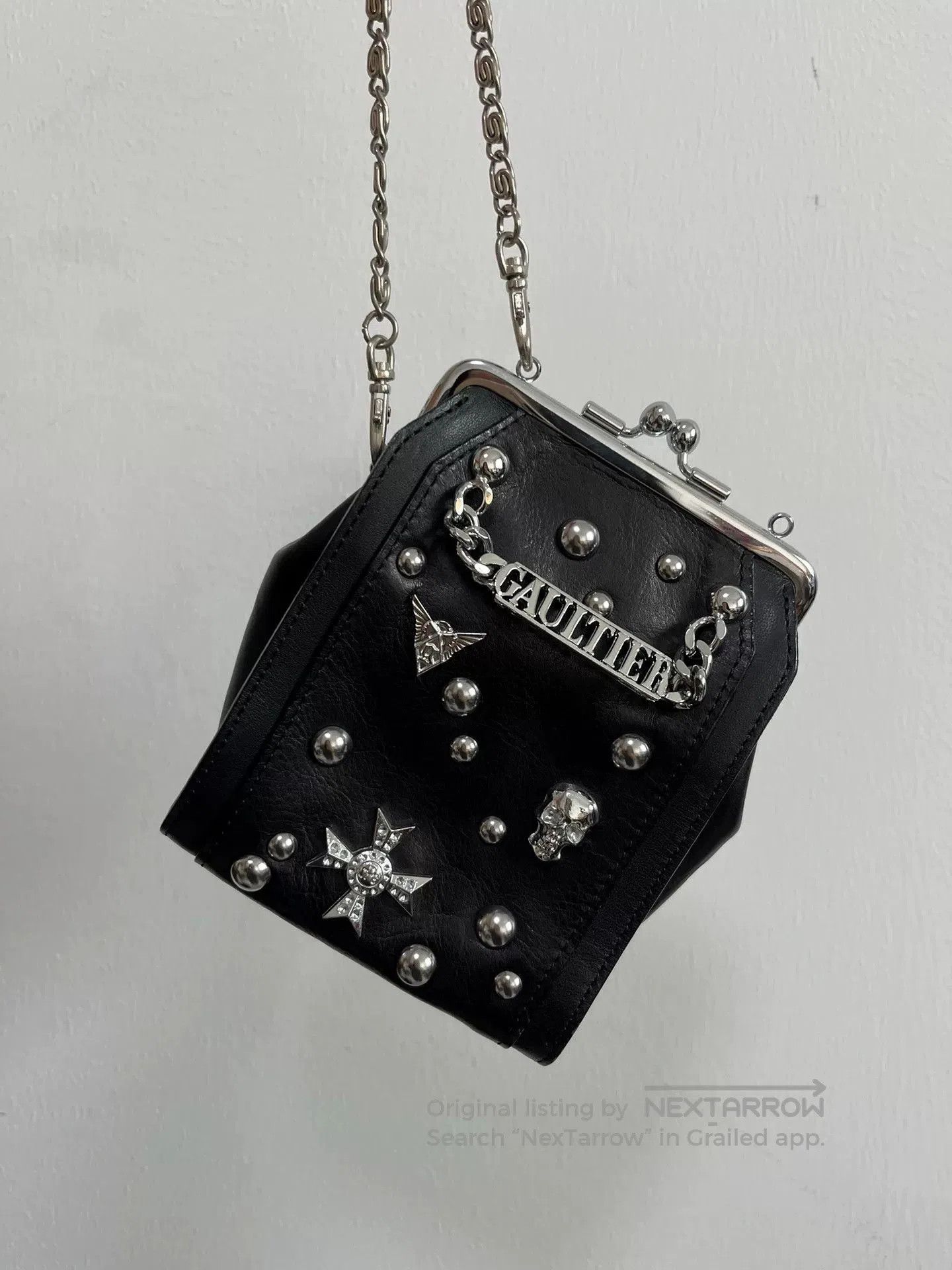 Jean Paul Gaultier Jean Paul Gaultier Rivet Chain Mini Bag. Size ONE SIZE - 6 Thumbnail