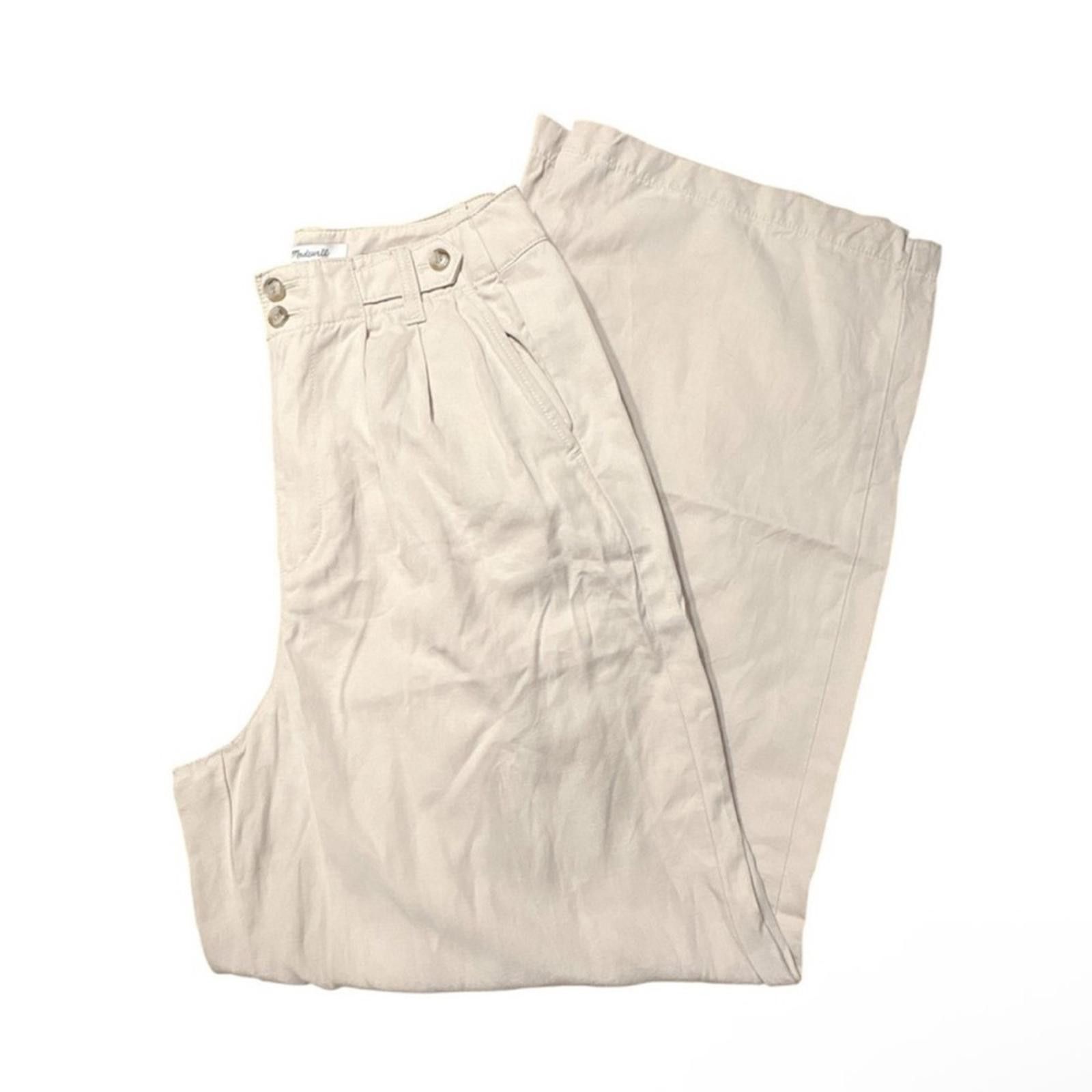 Madewell Madewell Cream Wide-Leg Pants Size 27" / US 4 / IT 40 - 5 Thumbnail