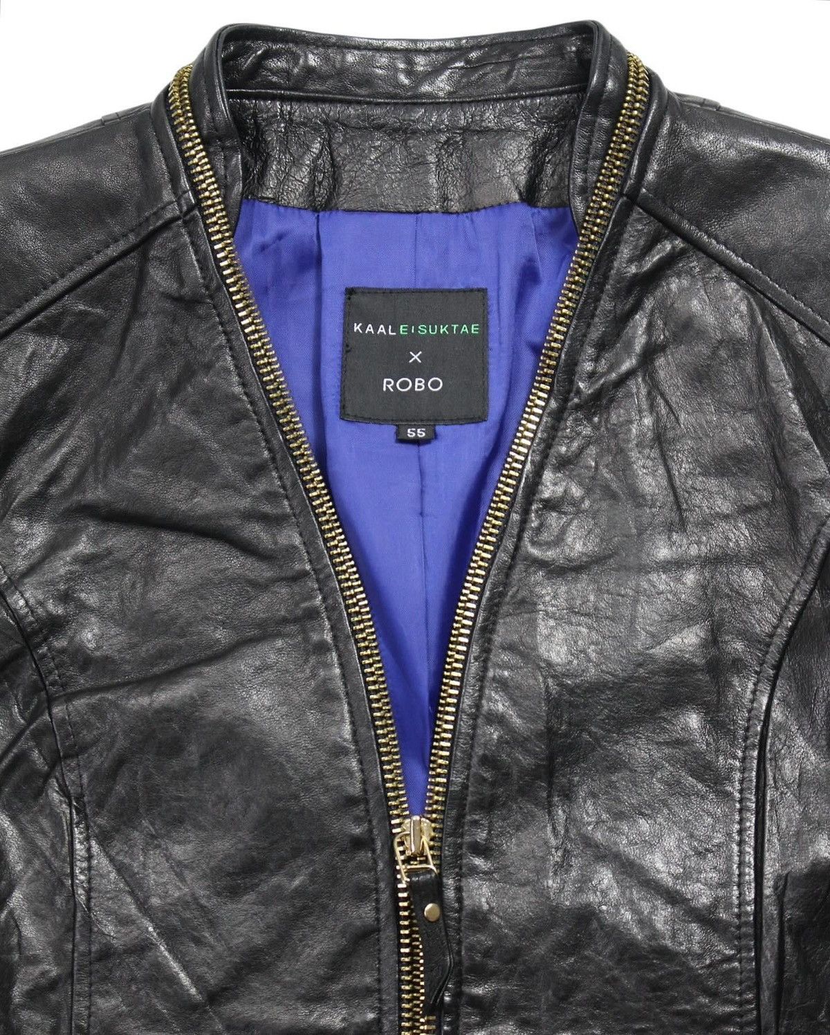 Japanese Brand 2000S KAAL E SUKTAE X ROBO MULTI ZIP LEATHER JACKET Size M / US 6-8 / IT 42-44 - 3 Thumbnail
