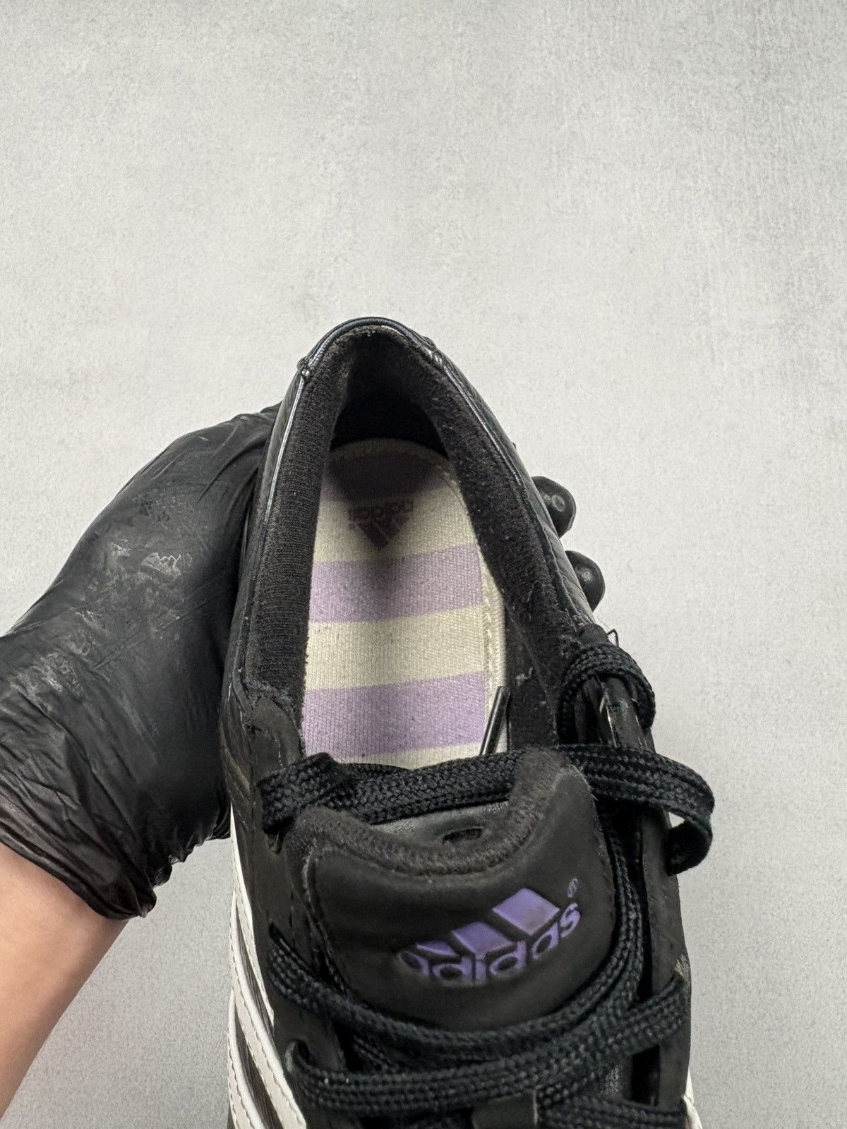 Adidas Vintage Adidas Leather Trainers Y2K 00s Sneakers 2007 Black Size US 7 / IT 37 - 11 Thumbnail