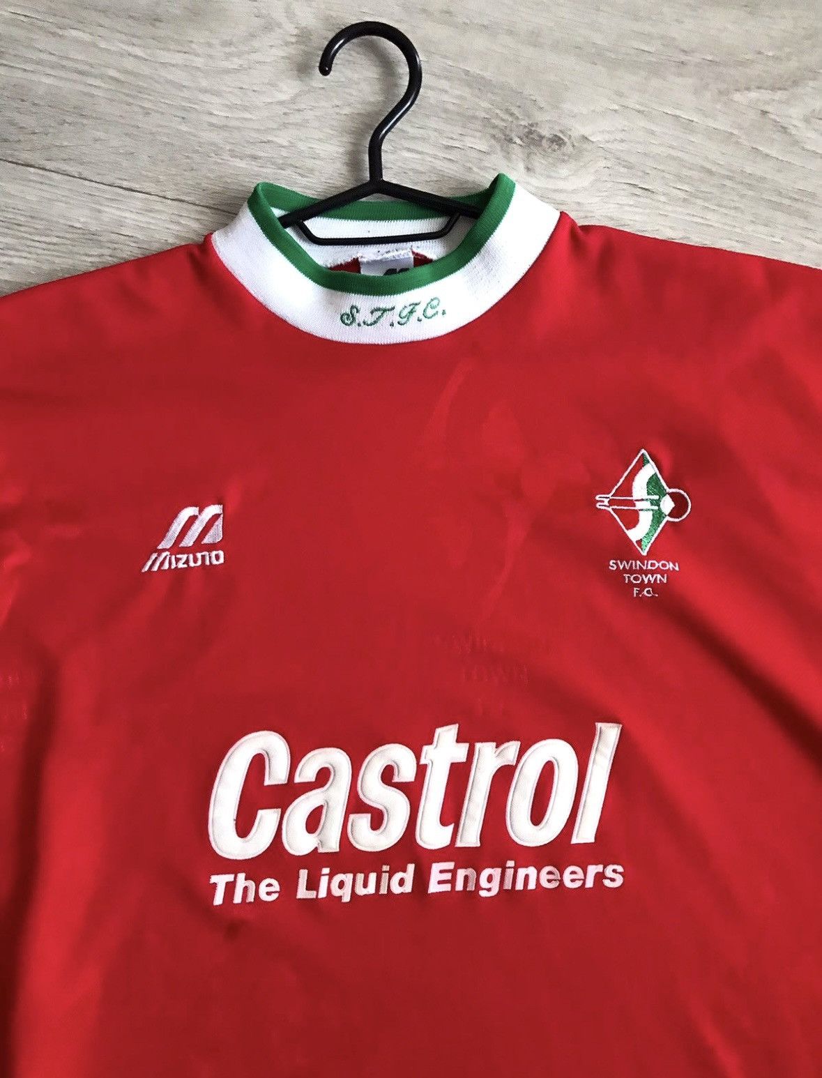 Vintage 🔷Rare Vintage Mizuno Swindon Town 1995/97 Soccer jersey🔷 Size US XL / EU 56 / 4 - 3 Thumbnail