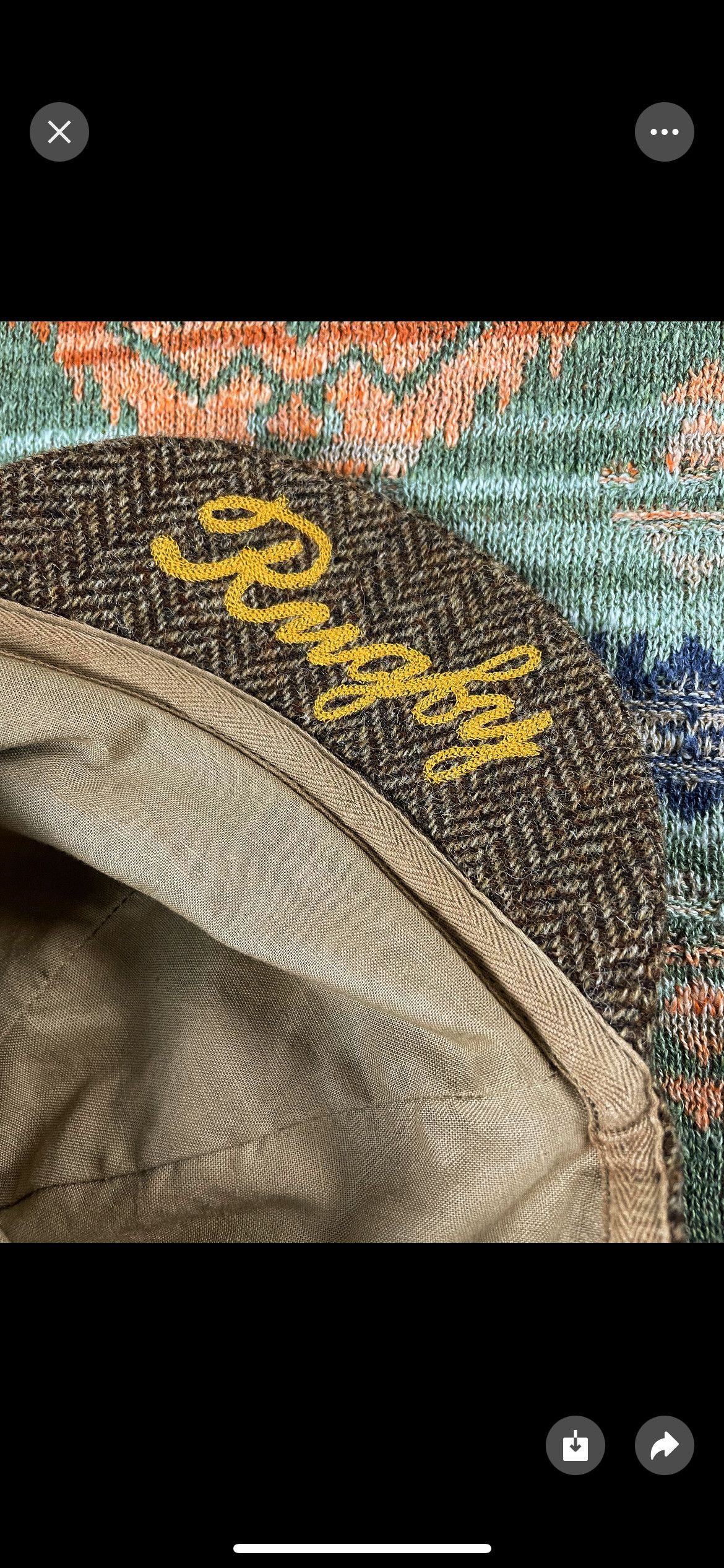 Ralph Lauren × Rugby Ralph Lauren Ralph Lauren Wool tweed Run Cycling Cap Limited Hat Size ONE SIZE - 6 Thumbnail