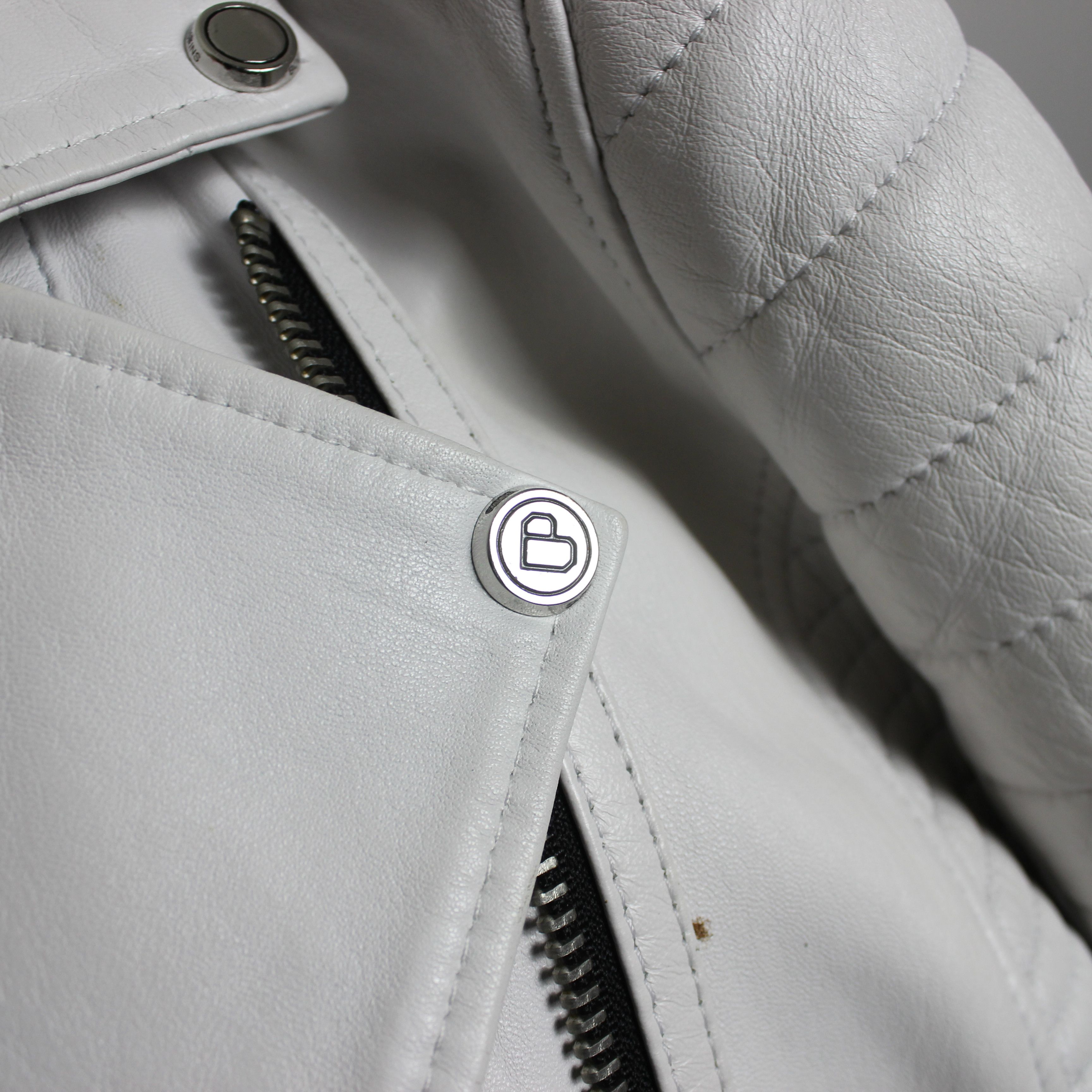Boda Skins Boda Skins leather bike jacket US 6 M white Size M / US 6-8 / IT 42-44 - 8 Thumbnail