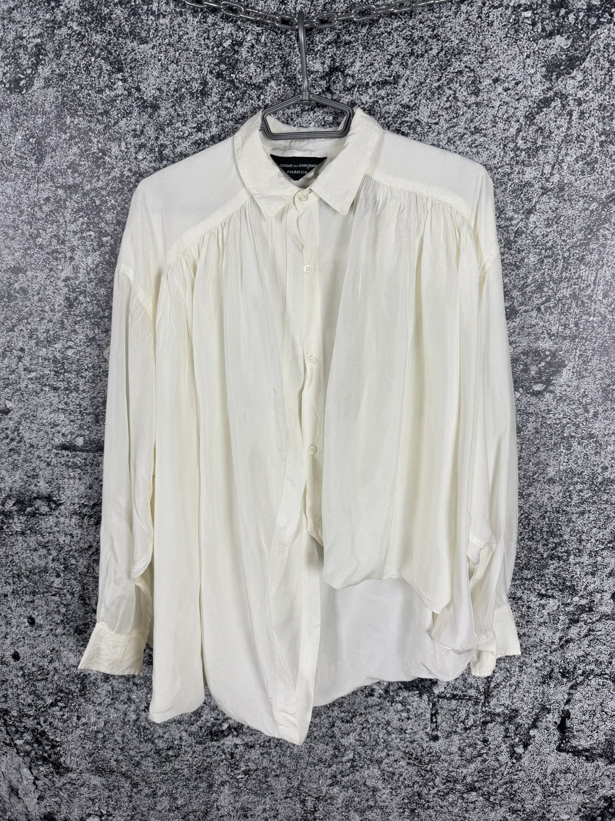 Comme des Garcons Vintage Comme Des Garcons Long Sleeve Designer Shirt Blouse Size ONE SIZE - 1 Thumbnail