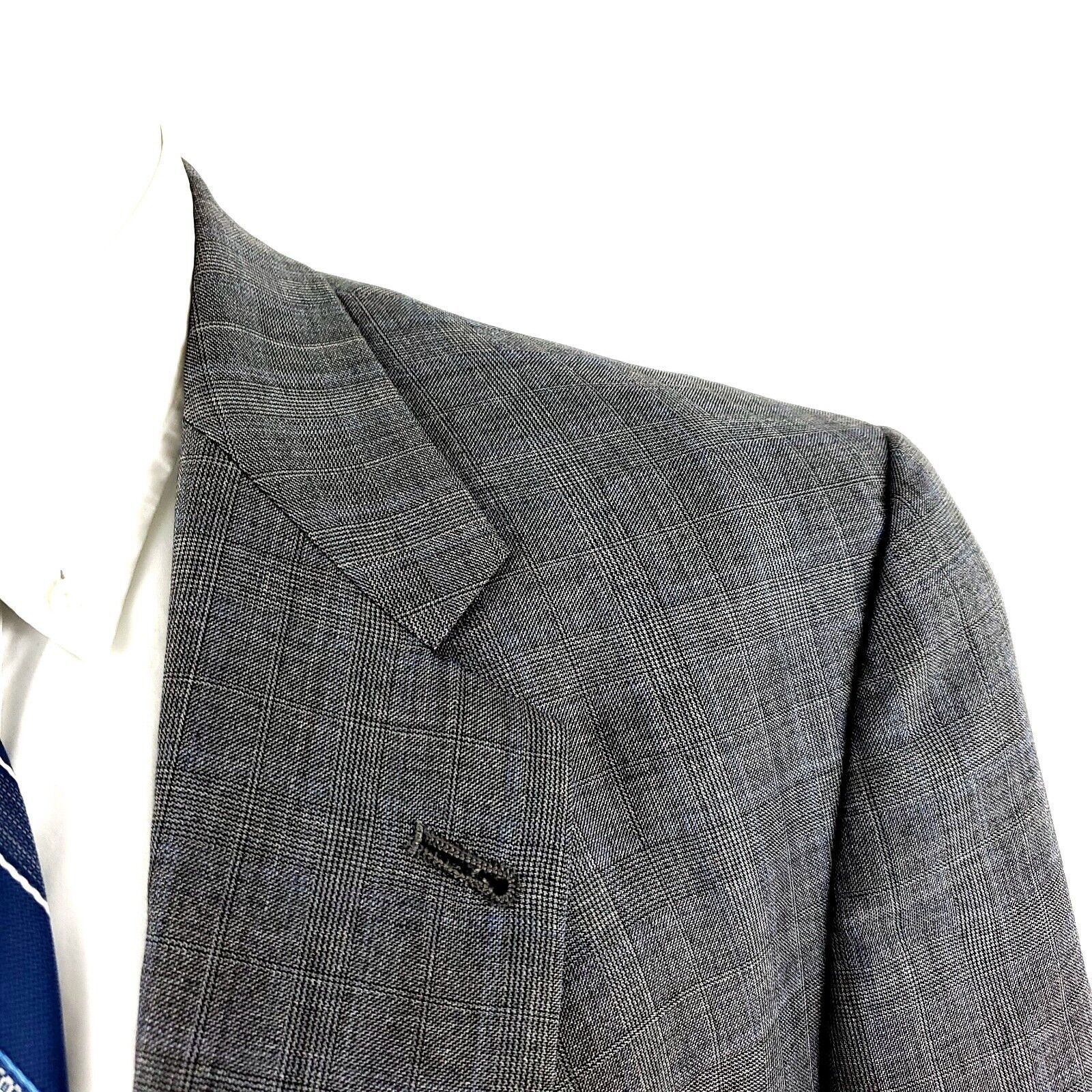 Hart Schaffner Marx Hart Schaffner Marx Gold Trumpeter Wool 2 Button Blazer 42L Size 42L - 2 Thumbnail