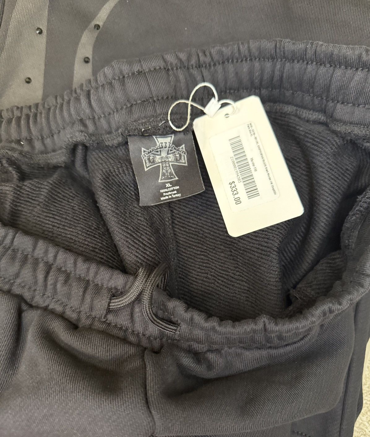 murd333r.fm Murd333r.fm Chopper Sweatpants (Black) Size US 36 / EU 52 - 5 Thumbnail