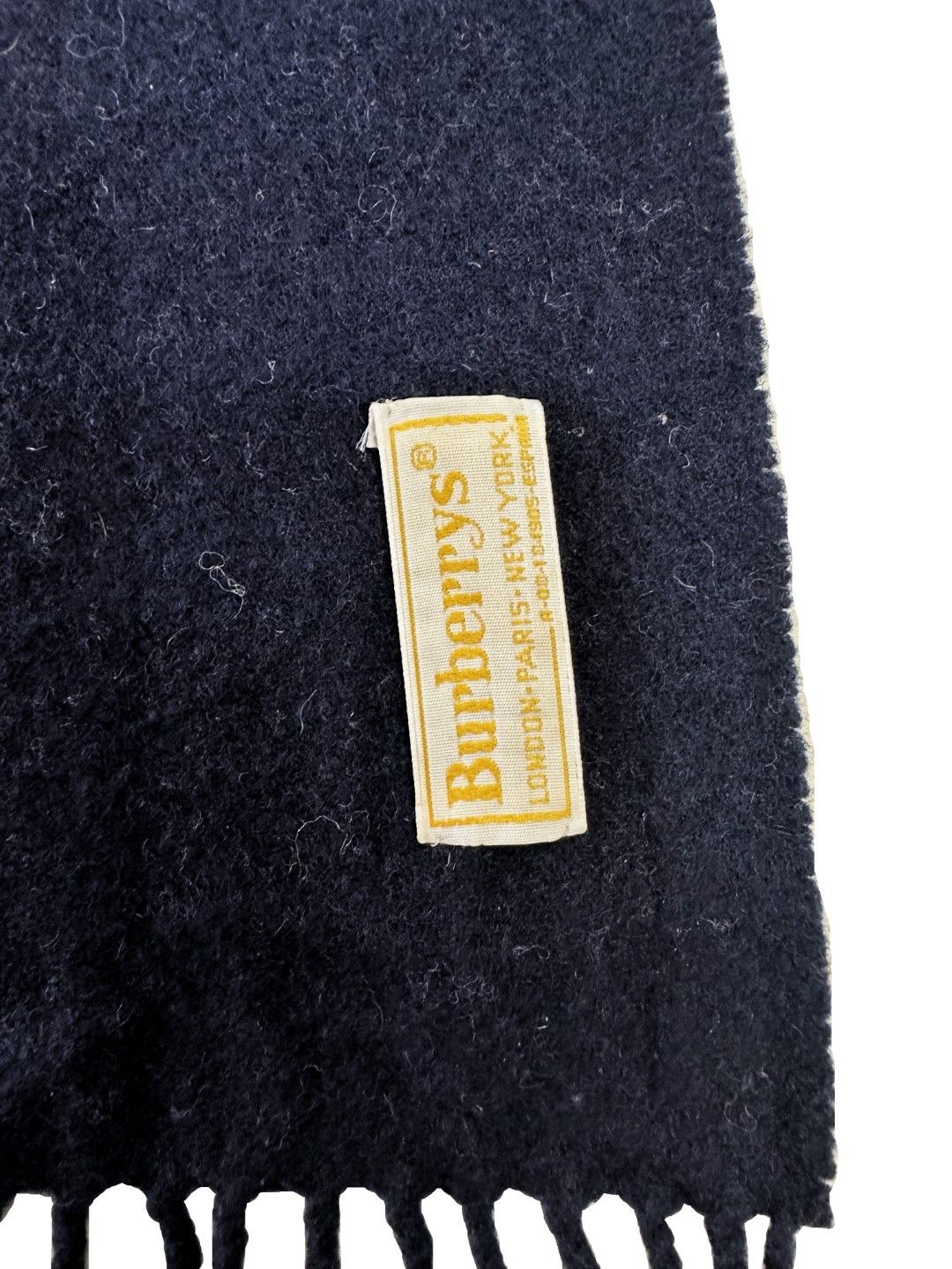 Burberry Burberrys Classic Check Black 100% Lambswool Unisex Scarf Size ONE SIZE - 5 Thumbnail
