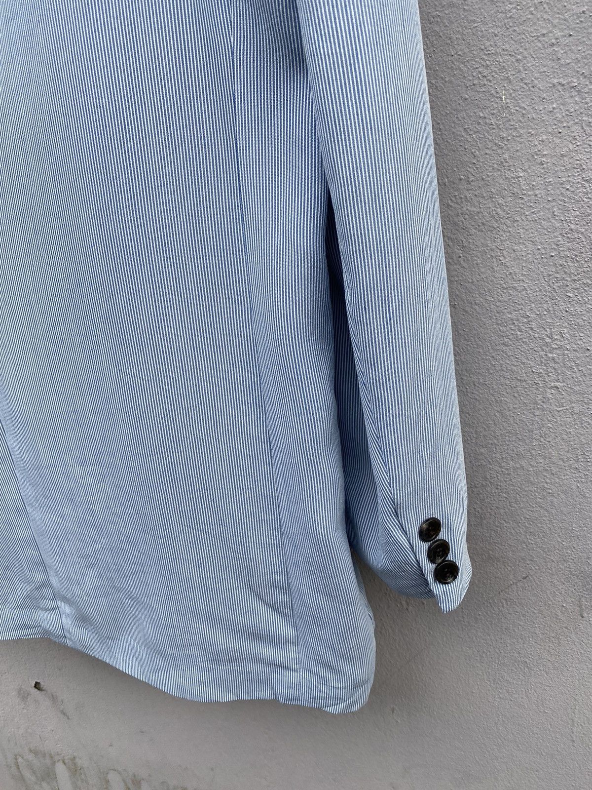 Christian Dior Monsieur Christian DIOR Monsieur Blue Pin Stripes Blazer Size 40L - 11 Thumbnail