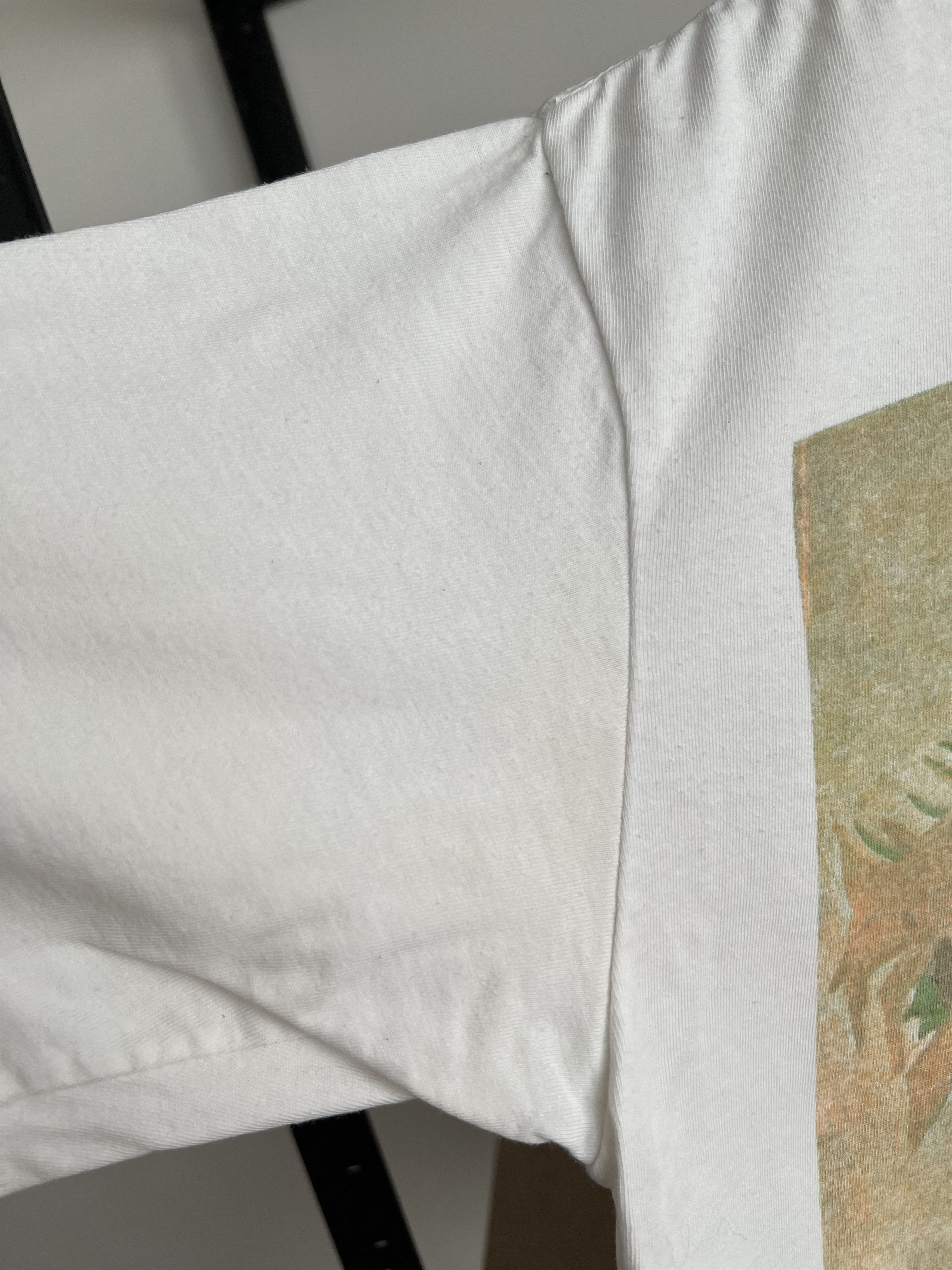 Arts & Science Vintage 90s Vincent van Gogh Sunflowers 1888 White T-shirt Size US L / EU 52-54 / 3 - 8 Thumbnail