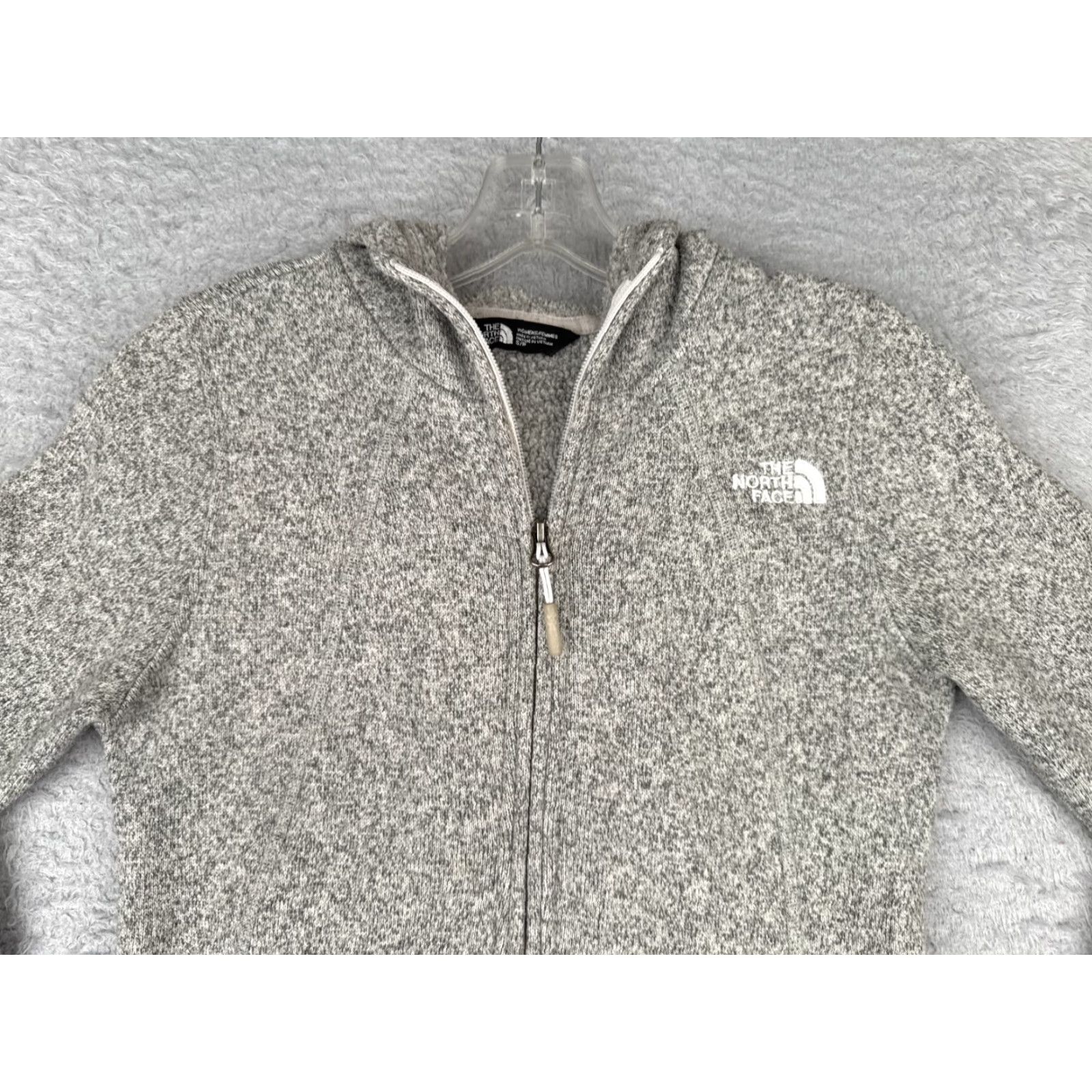 The North Face The North Face Jacket Women Small Gray Knit Shell Full Zip Hoodie Sherpa Lined Size S / US 4 / IT 40 - 4 Thumbnail