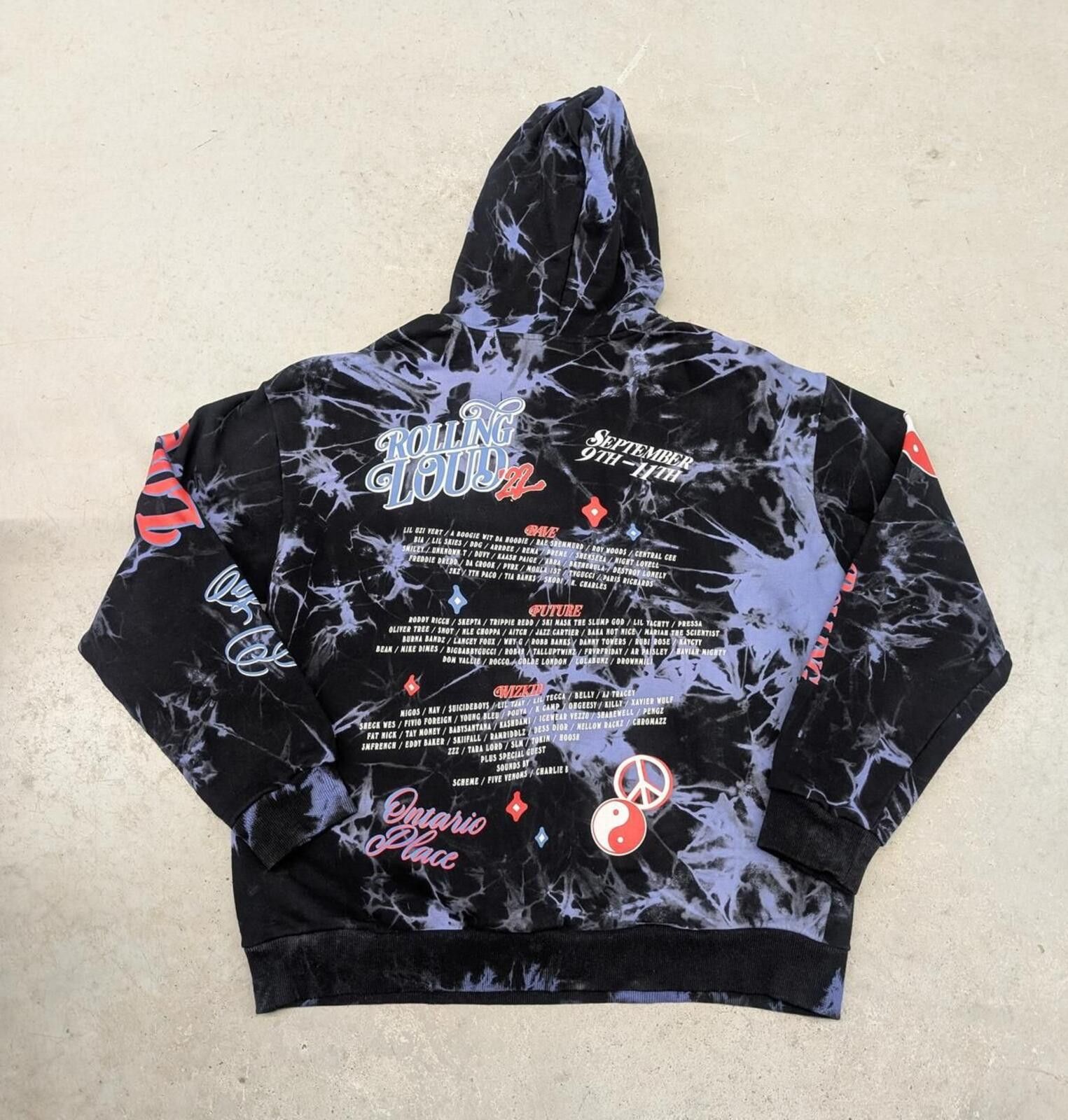 Rolling Loud 2022 Rolling Loud Toronto Ontario Blue and Black Hoodie Size US L / EU 52-54 / 3 - 3 Thumbnail