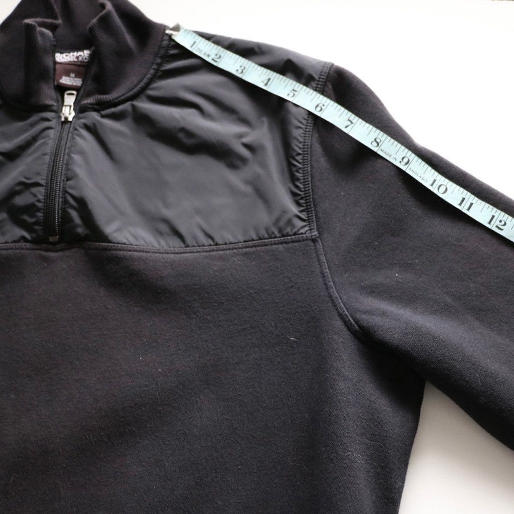 Michael Kors Michael Kors Men Black Collared Fleece Top 1/4 Zip M Preppy Size US M / EU 48-50 / 2 - 11 Thumbnail