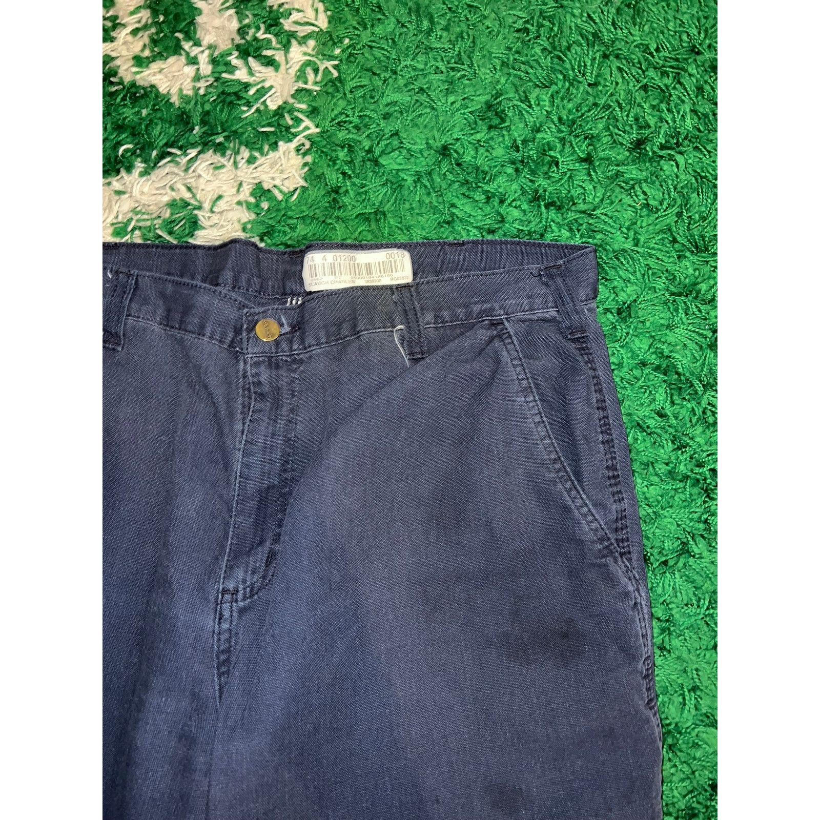 Carhartt Y2K Carhartt Dungaree Fit Blue Bottoms Pants Work Wear 38x32 Size US 38 / EU 54 - 4 Thumbnail