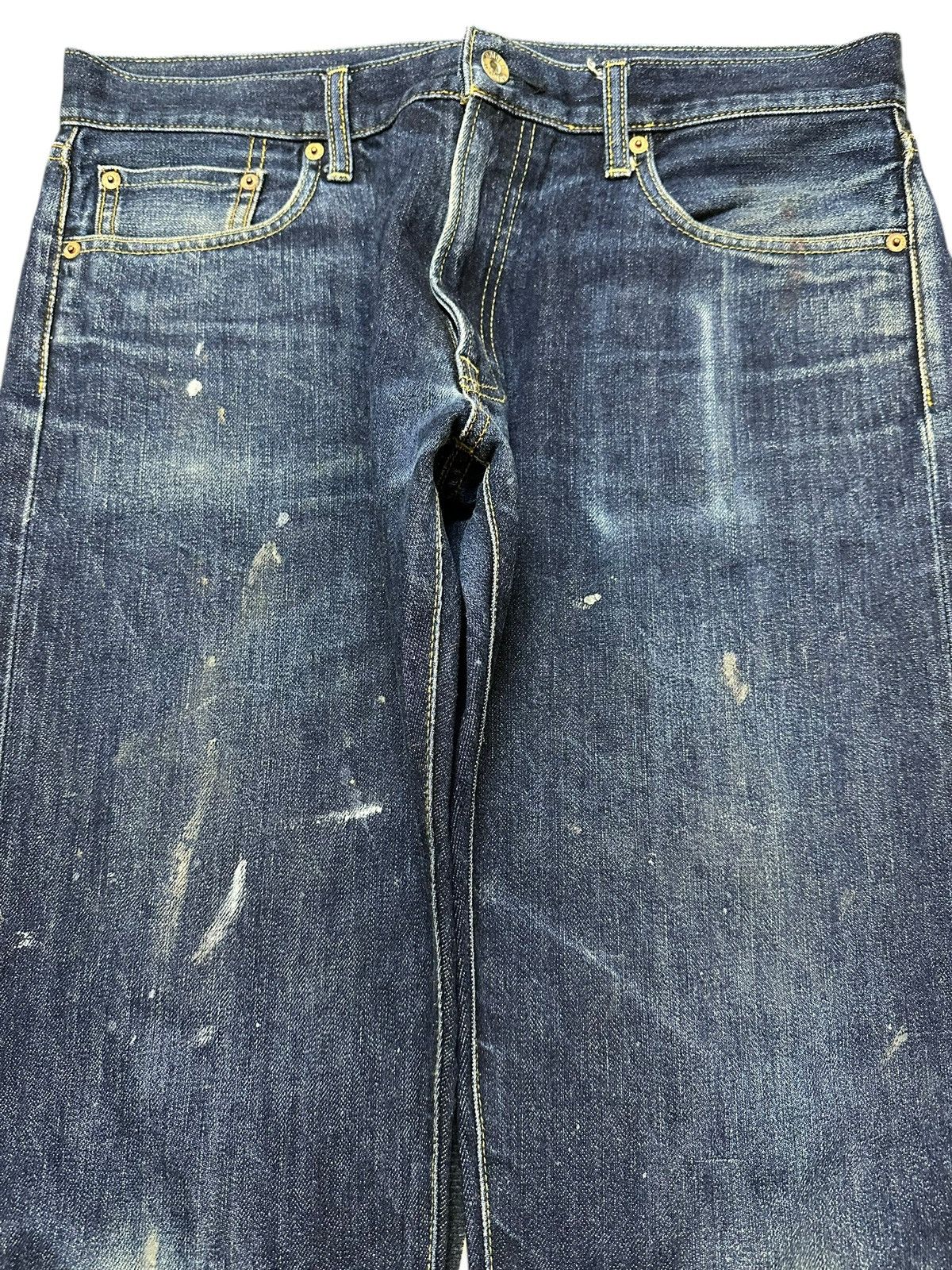 Japanese Brand Vintage Japanese Uniqlo Selvedge Faded Wash Distress Jeans Size US 34 / EU 50 - 4 Thumbnail