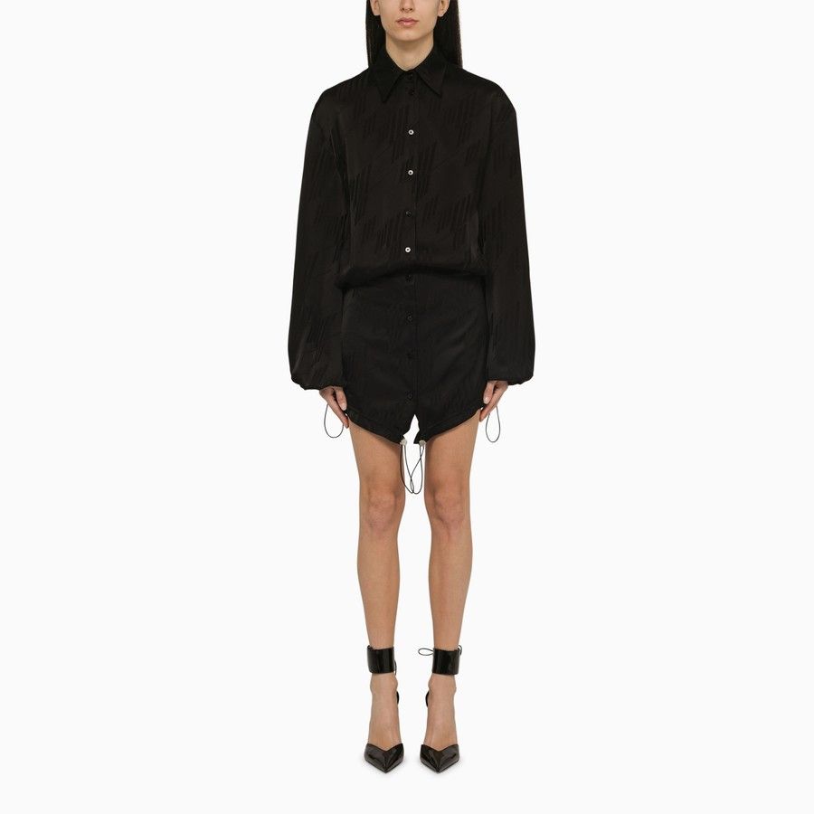 image of The Attico O1D2Blof0124 Mini Dress In Black, Women's (Size Medium)