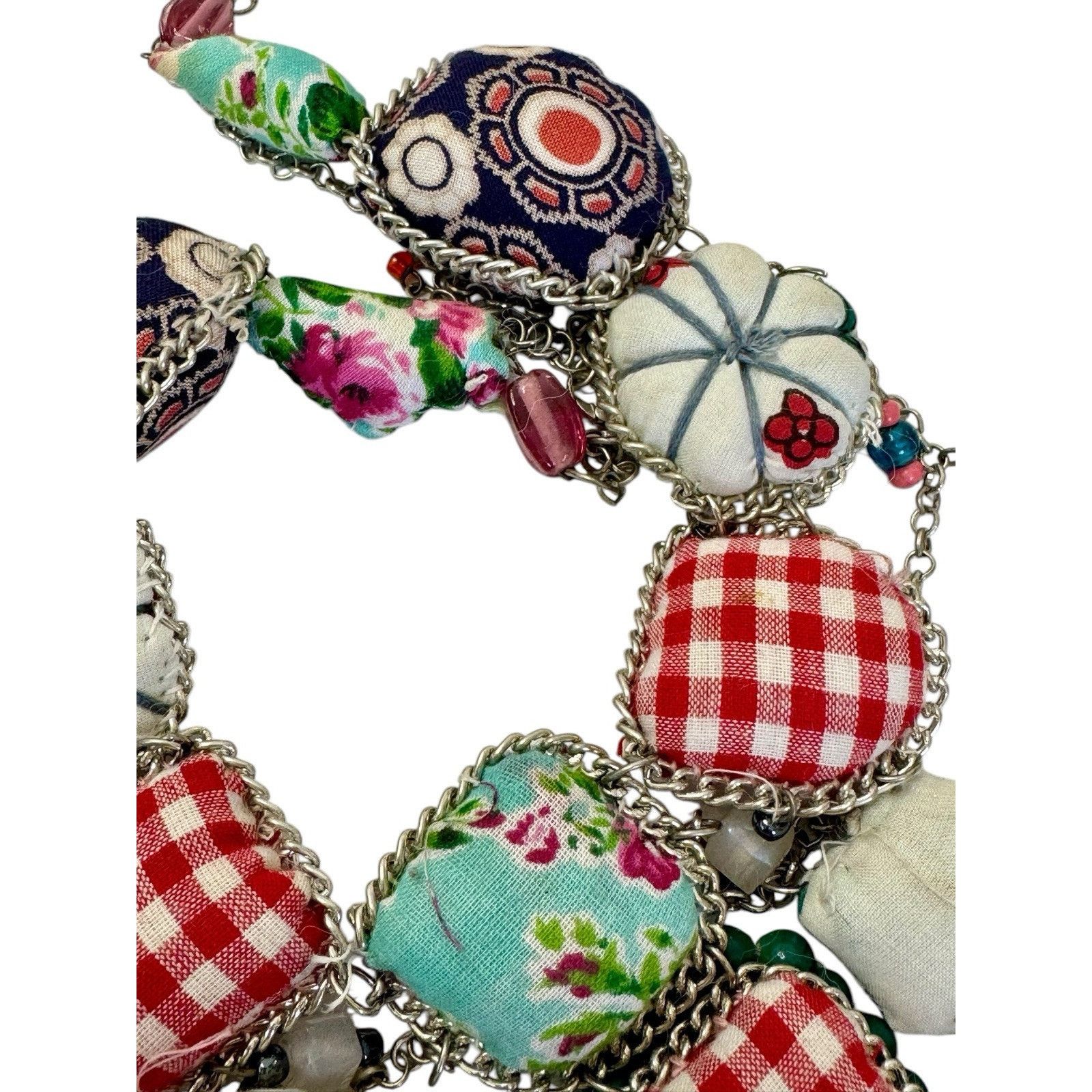 Other VINTAGE Handmade Italian Beaded Pillow Embellished Necklace Size ONE SIZE - 9 Thumbnail