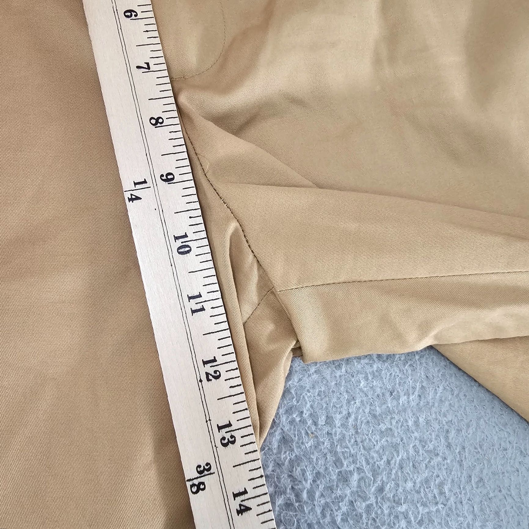 Express Express Dress Pants Mens 34x27 Khaki Producer Fit Flat Front Stretch Comfort Wrinkle Resistant Business Casual Slacks Size US 34 / EU 50 - 3 Thumbnail