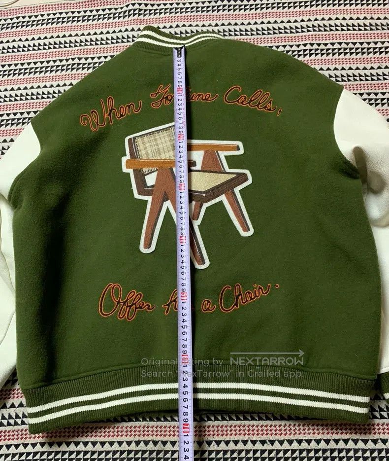 READYMADE Ready Made chair baseball jacket retro military blanket wo Size US L / EU 52-54 / 3 - 9 Thumbnail