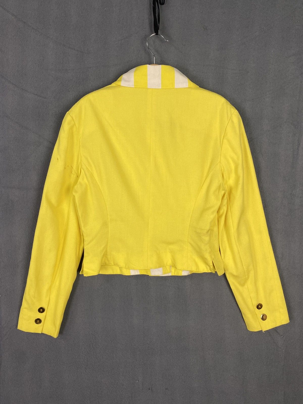 Japanese Brand × Junko Shimada 49 AV Junko Shimada Striking Yellow Cropped Jacket Size S / US 4 / IT 40 - 2 Thumbnail