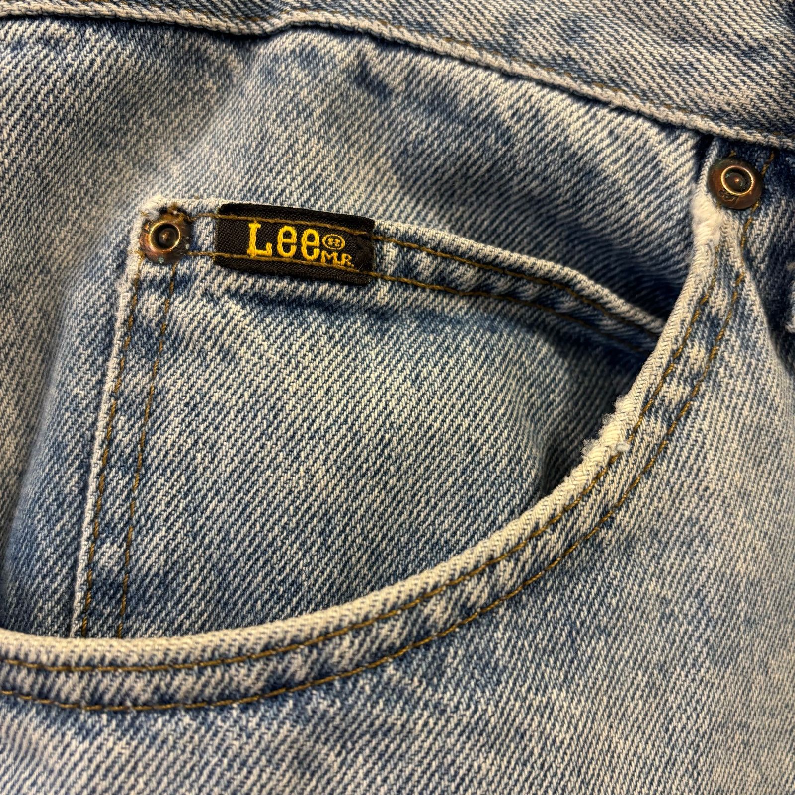 Lee 90s Lee Distressed Regular Straight Jeans Light Wash, 36X29 Size US 36 / EU 52 - 6 Thumbnail