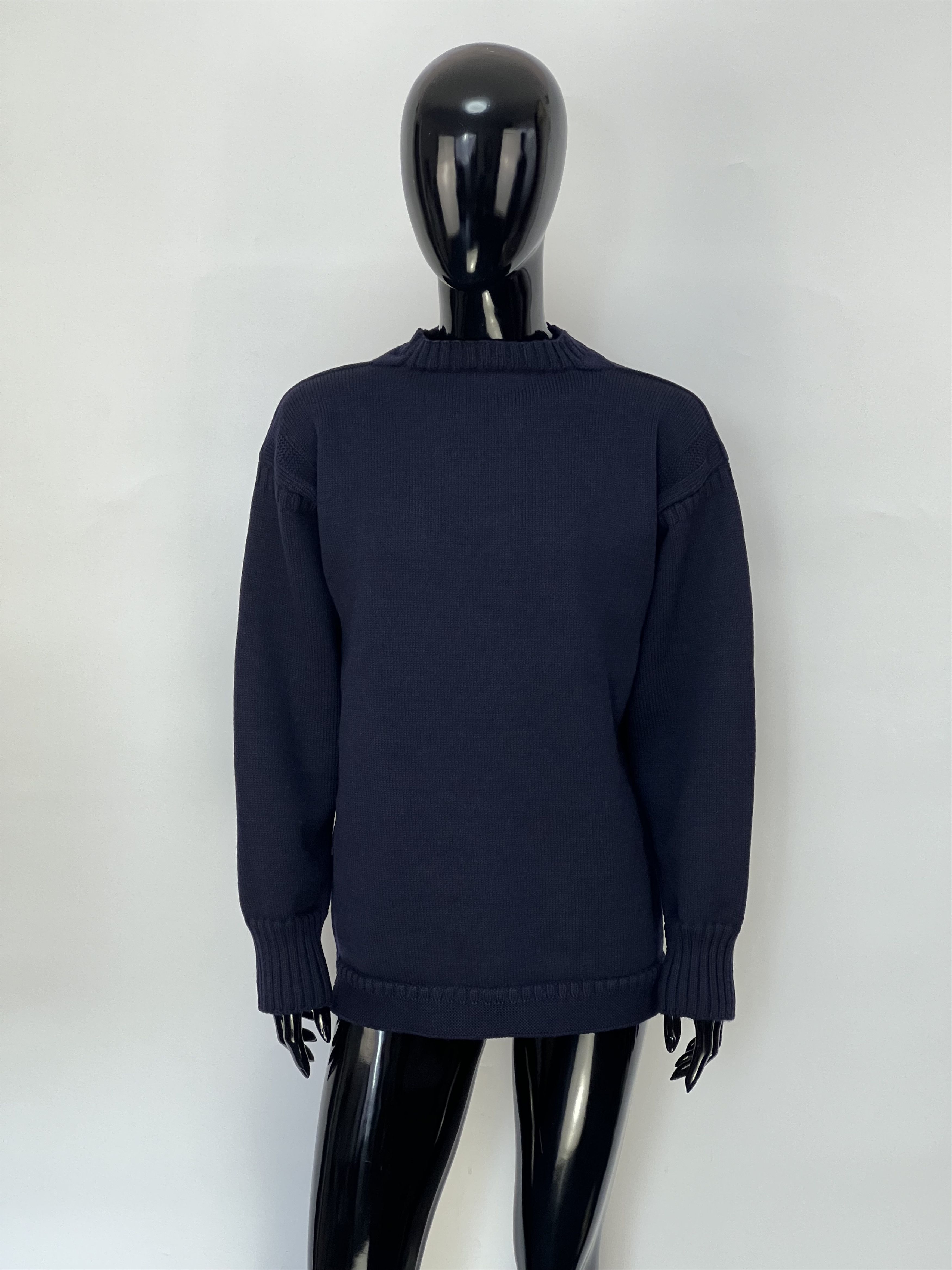 Le Tricoteur Guernsey Le Tricoteur Traditional Guernsey Wool Sweater Size S/M Size M / US 6-8 / IT 42-44 - 1 Thumbnail