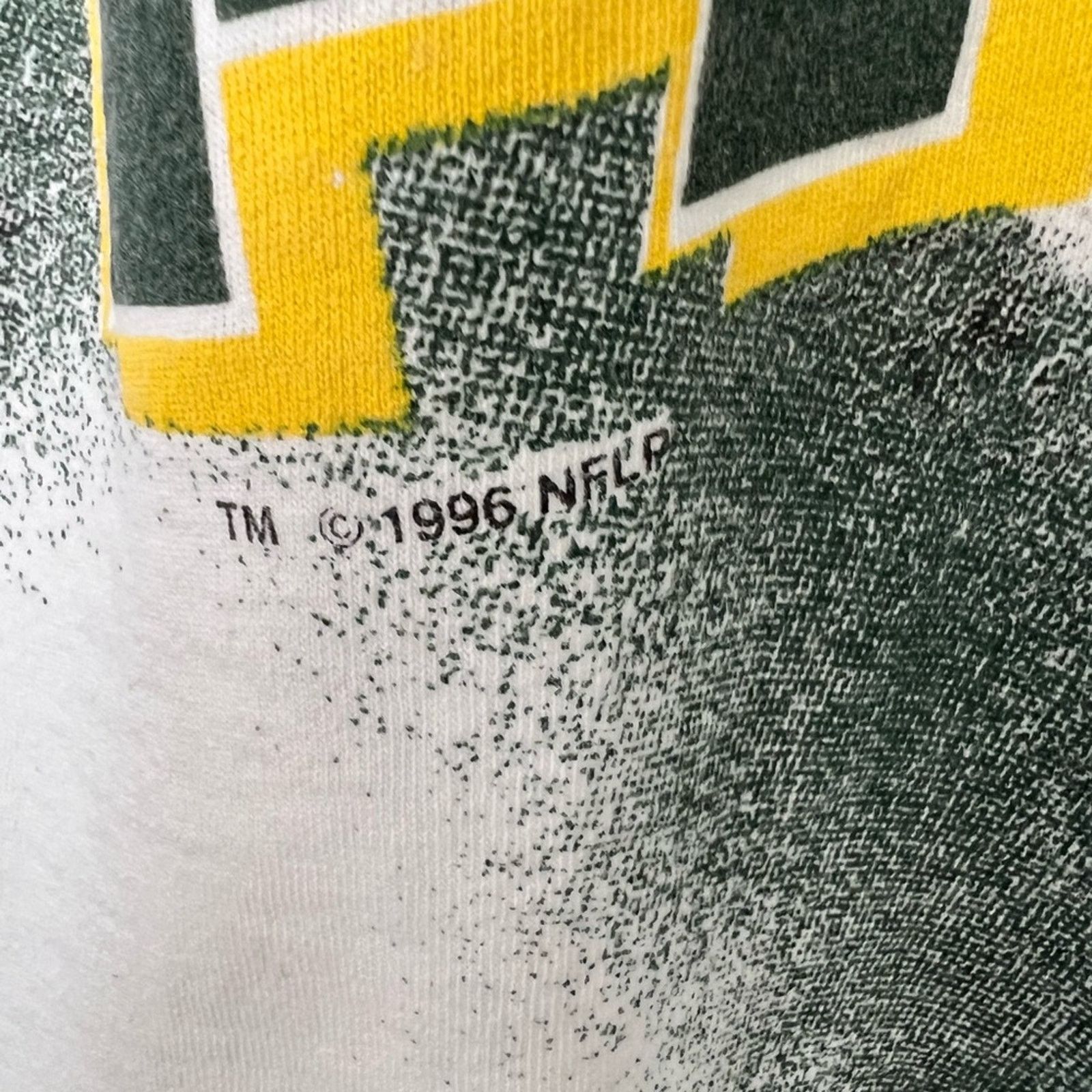 Riddell Vintage Green Bay Packers AOP Shirt 1996 SINGLE STITCH RARE Size US L / EU 52-54 / 3 - 5 Thumbnail