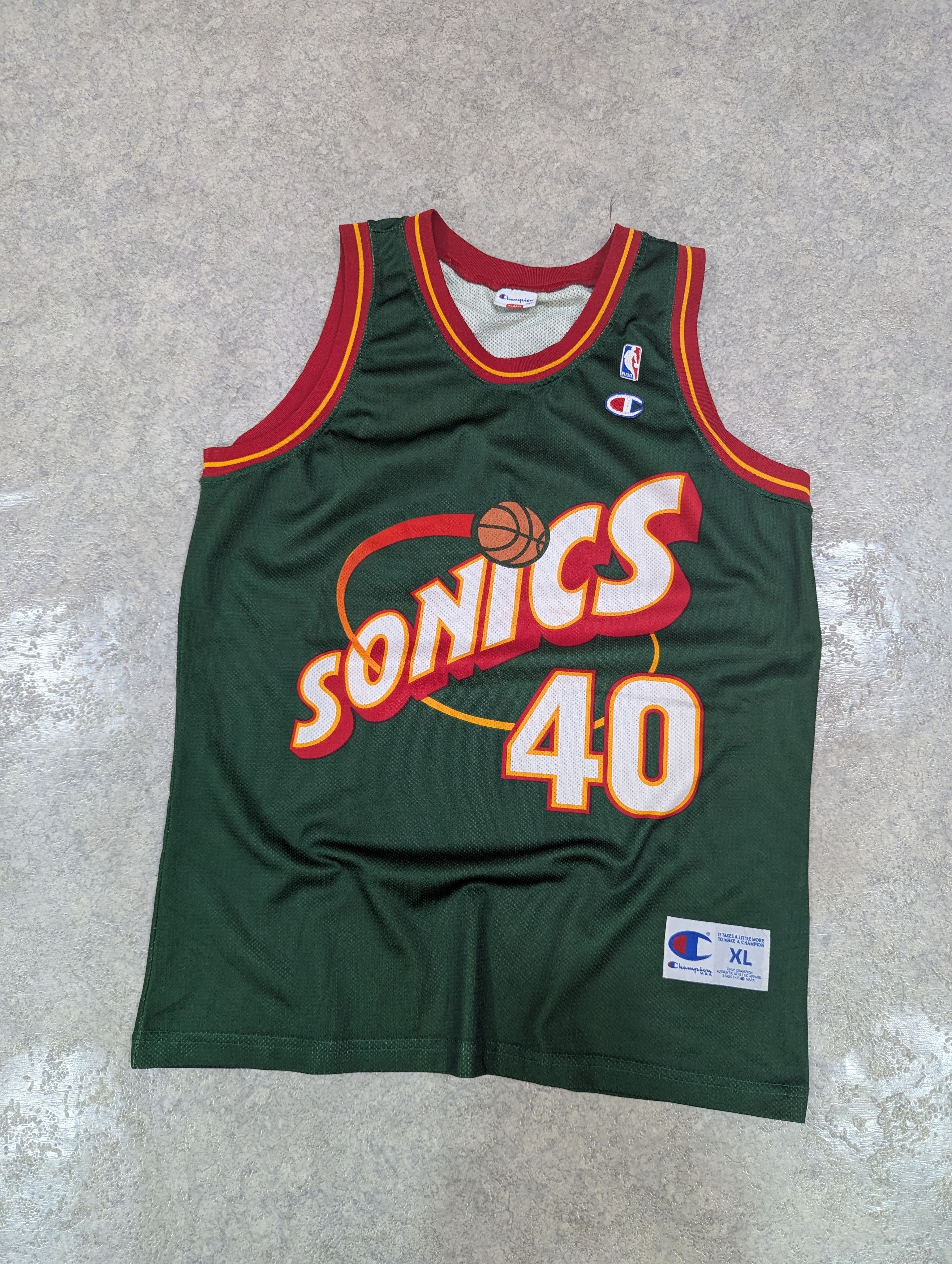 Champion Seattle SuperSonics Kemp 90's Size US XL / EU 56 / 4 - 1 Thumbnail
