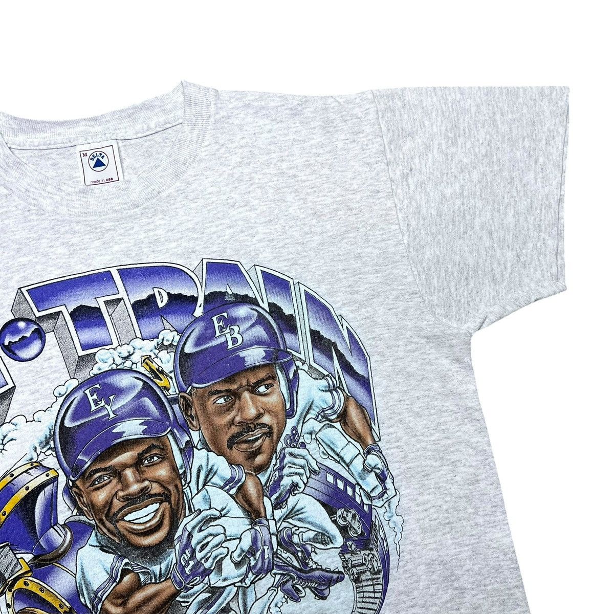 MLB 1996 MLB Colorado Rockies E-Train Caricature Graphic T-Shirt Size US M / EU 48-50 / 2 - 7 Thumbnail