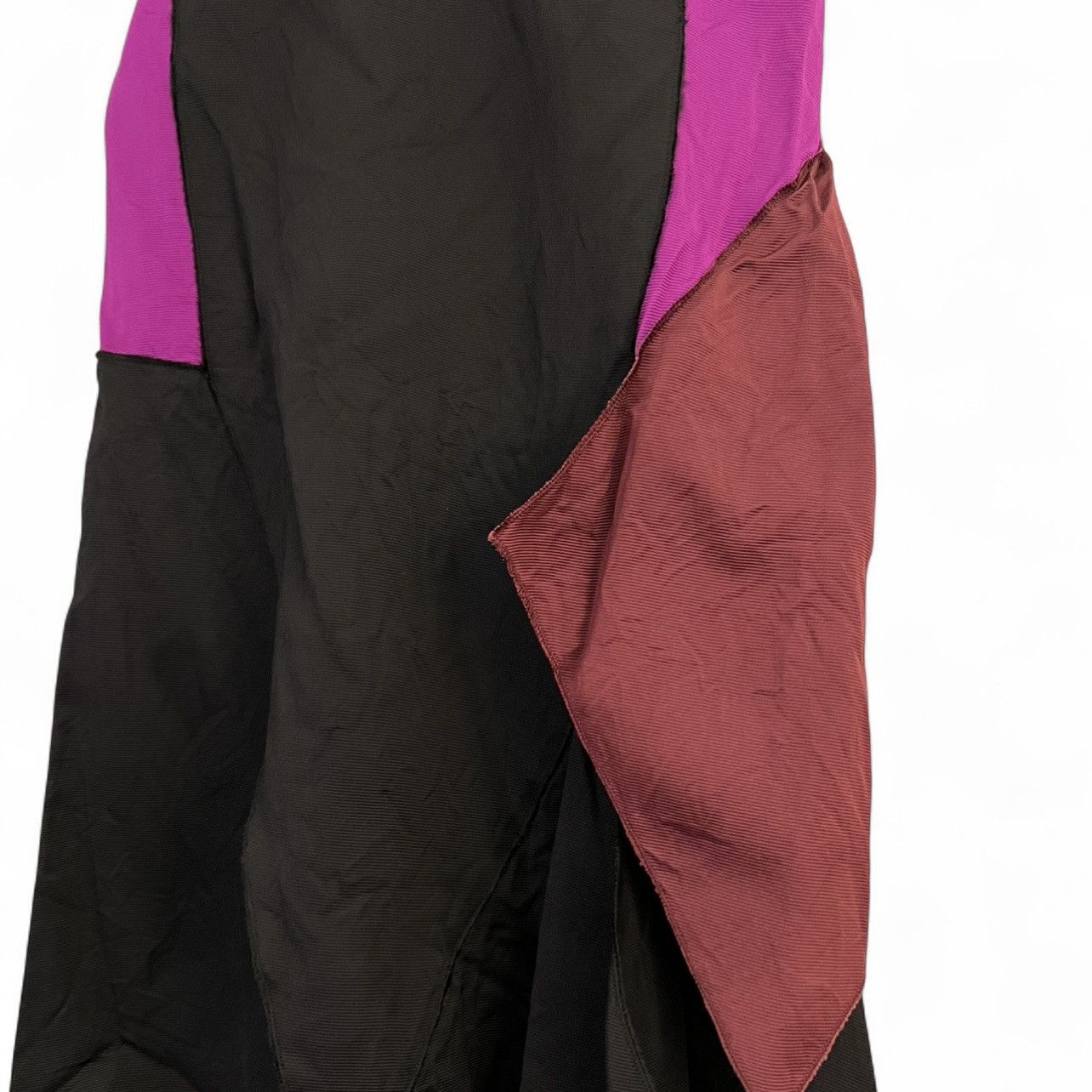 Miu Miu Miu Miu Y2K Silk Colorblock Halterneck Dress Size XS / US 0-2 / IT 36-38 - 4 Thumbnail