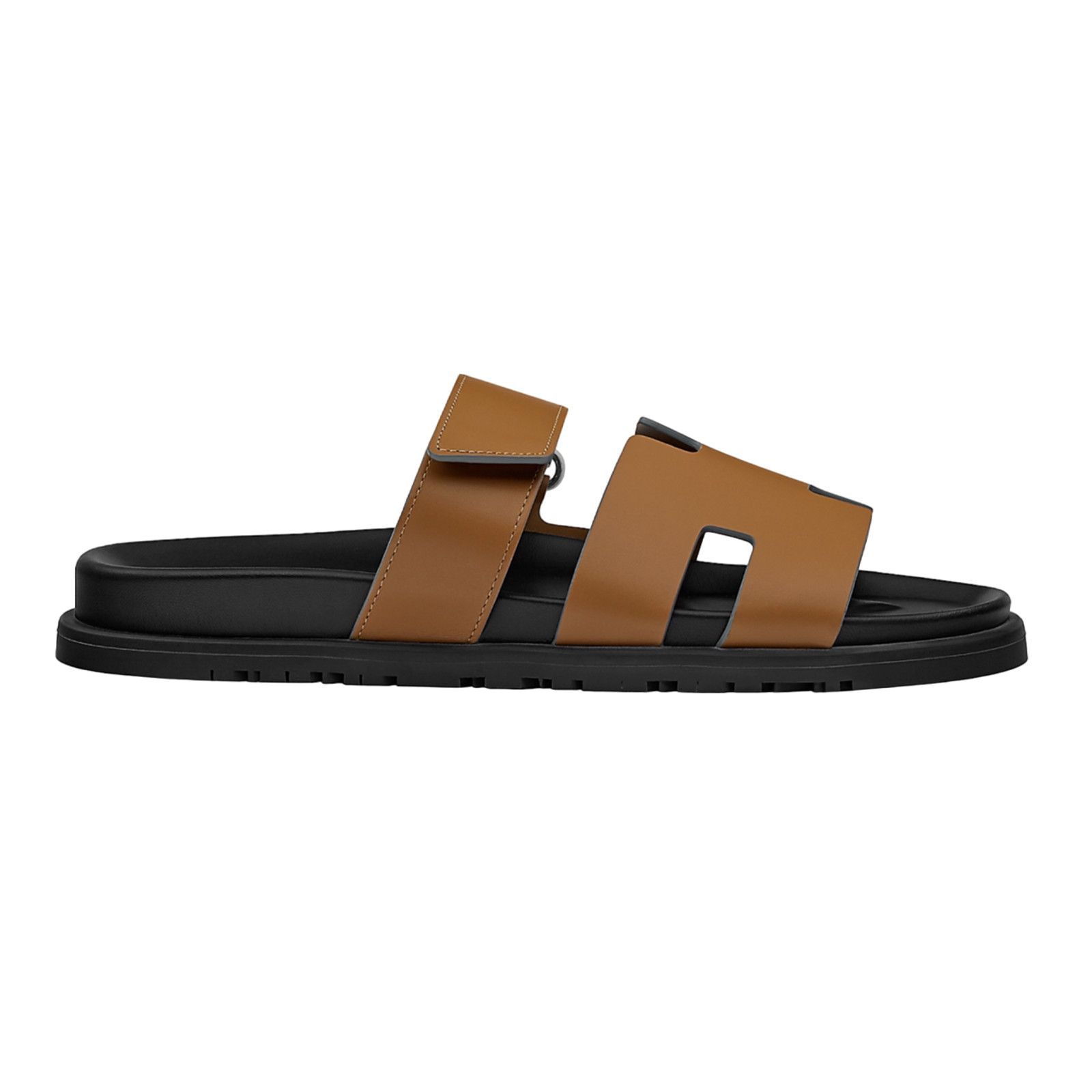 Hermes Hermes Chypre Sandal Mens Leather Slide Slip On Flat 44 11 Size US 11 / EU 44 - 1 Thumbnail