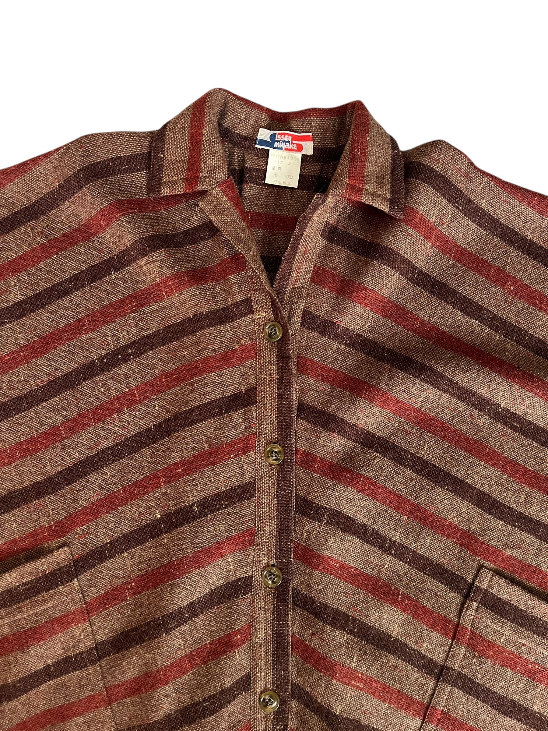 Issey Miyake Vintage 70s Issey Miyake Rug Button Up Poncho Size US M / EU 48-50 / 2 - 3 Thumbnail