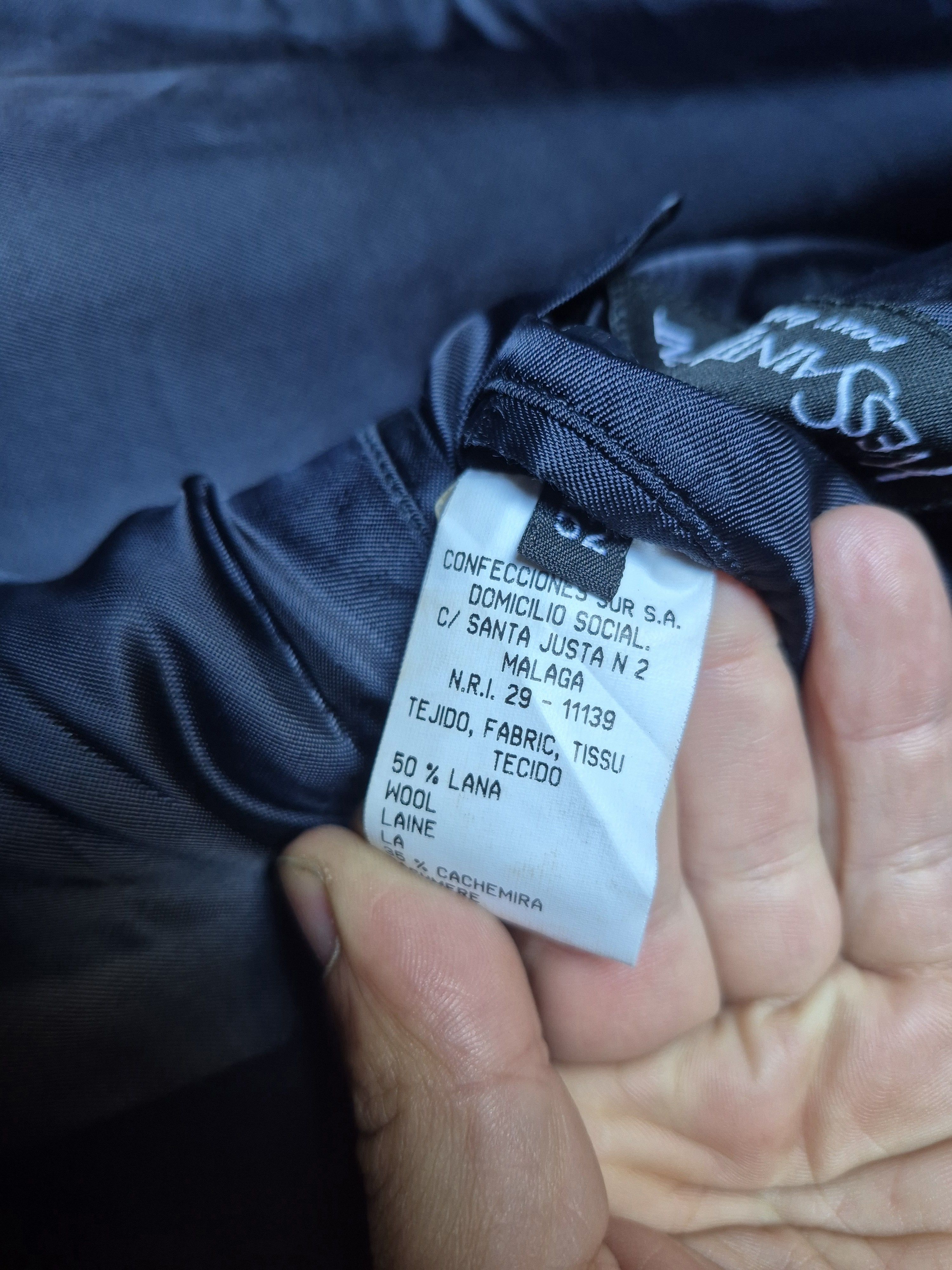 Yves Saint Laurent Yves Saint Laurent Coat Wool Cashmere Size 52 Navyblue Size US L / EU 52-54 / 3 - 7 Thumbnail
