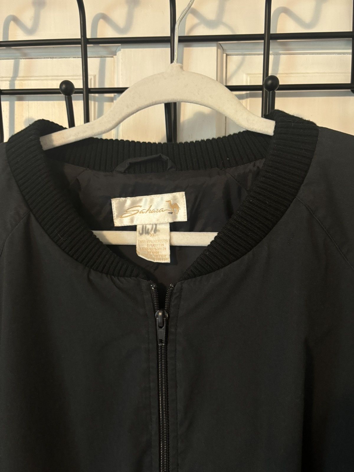 Vintage Vintage Black Bomber Jacket Size US XL / EU 56 / 4 - 2 Thumbnail